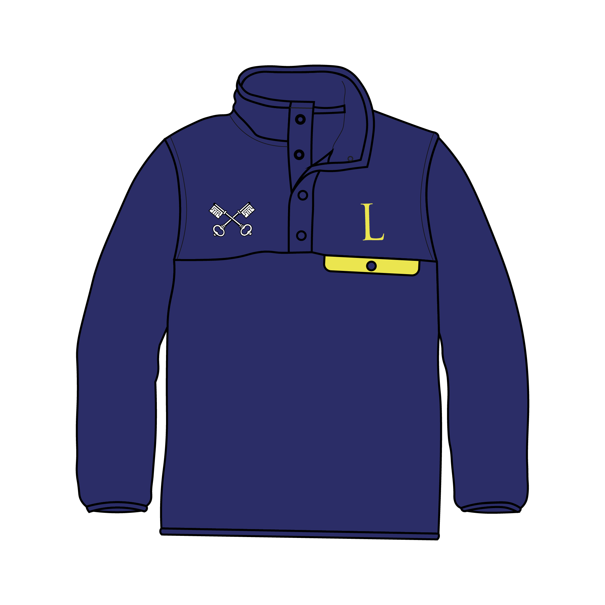 L Social (Radley Boarding House) Pocket Fleece