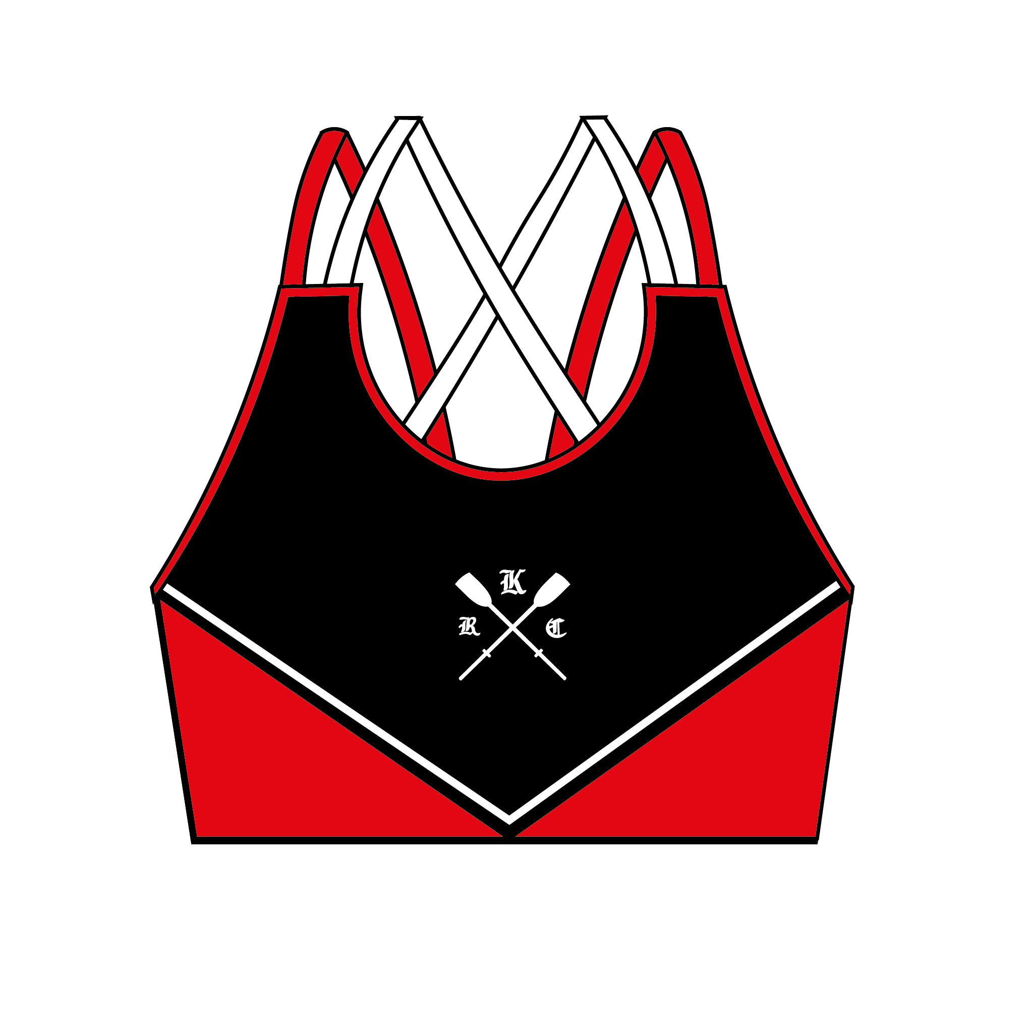 Kingston Rowing Club Red Sports Bra