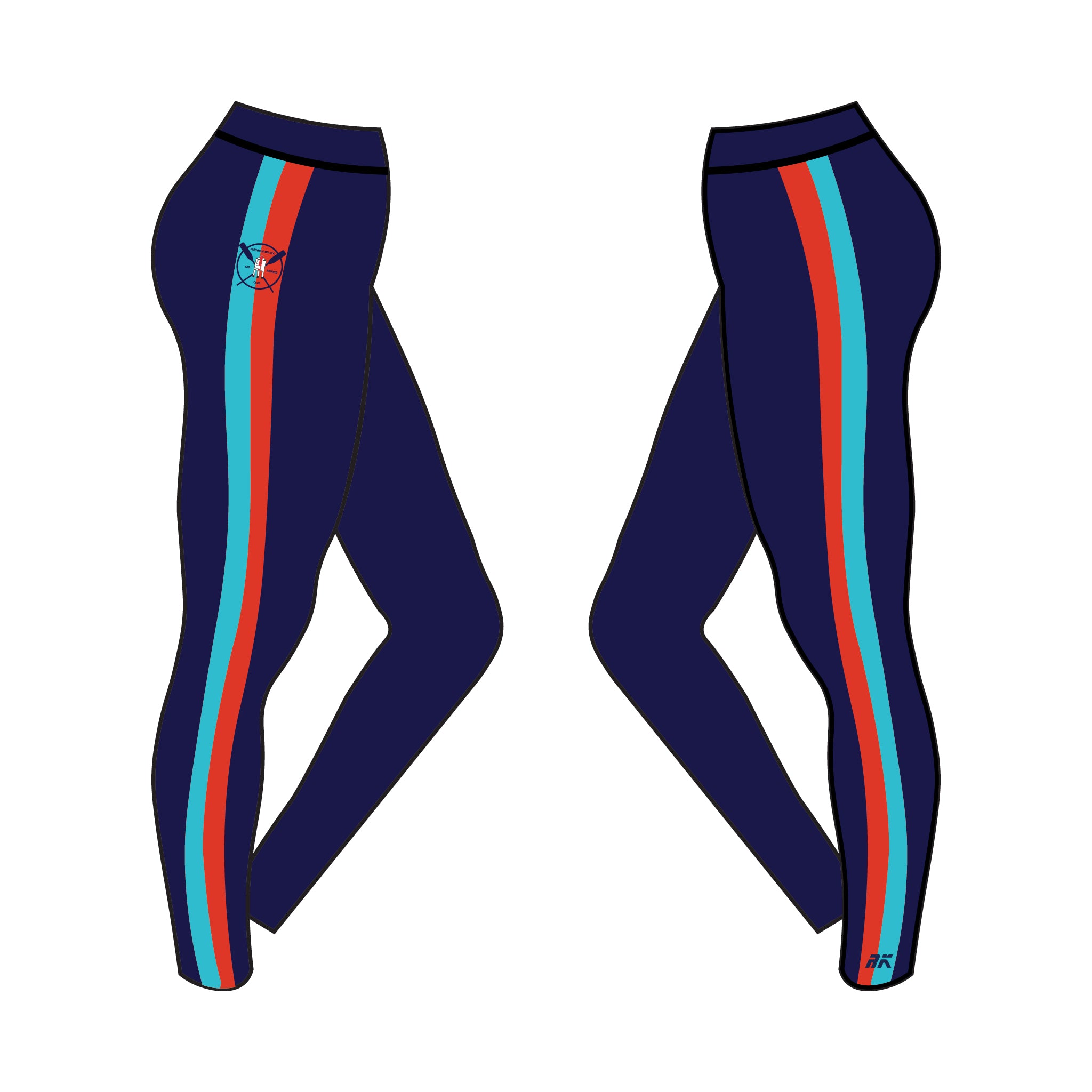 Burnham-On-Sea Gig Rowing Club Leggings 1