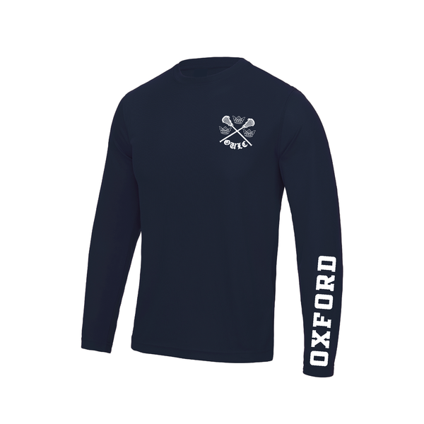 Oxford University Lacrosse Club Long Sleeve Gym T-shirt