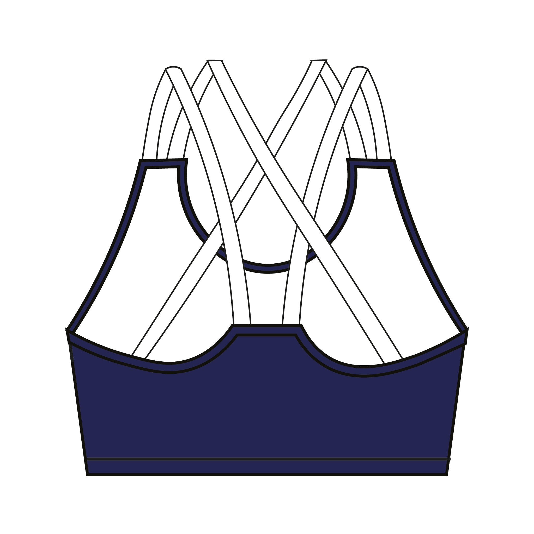 Christiania Roklub Strappy Sports Bra
