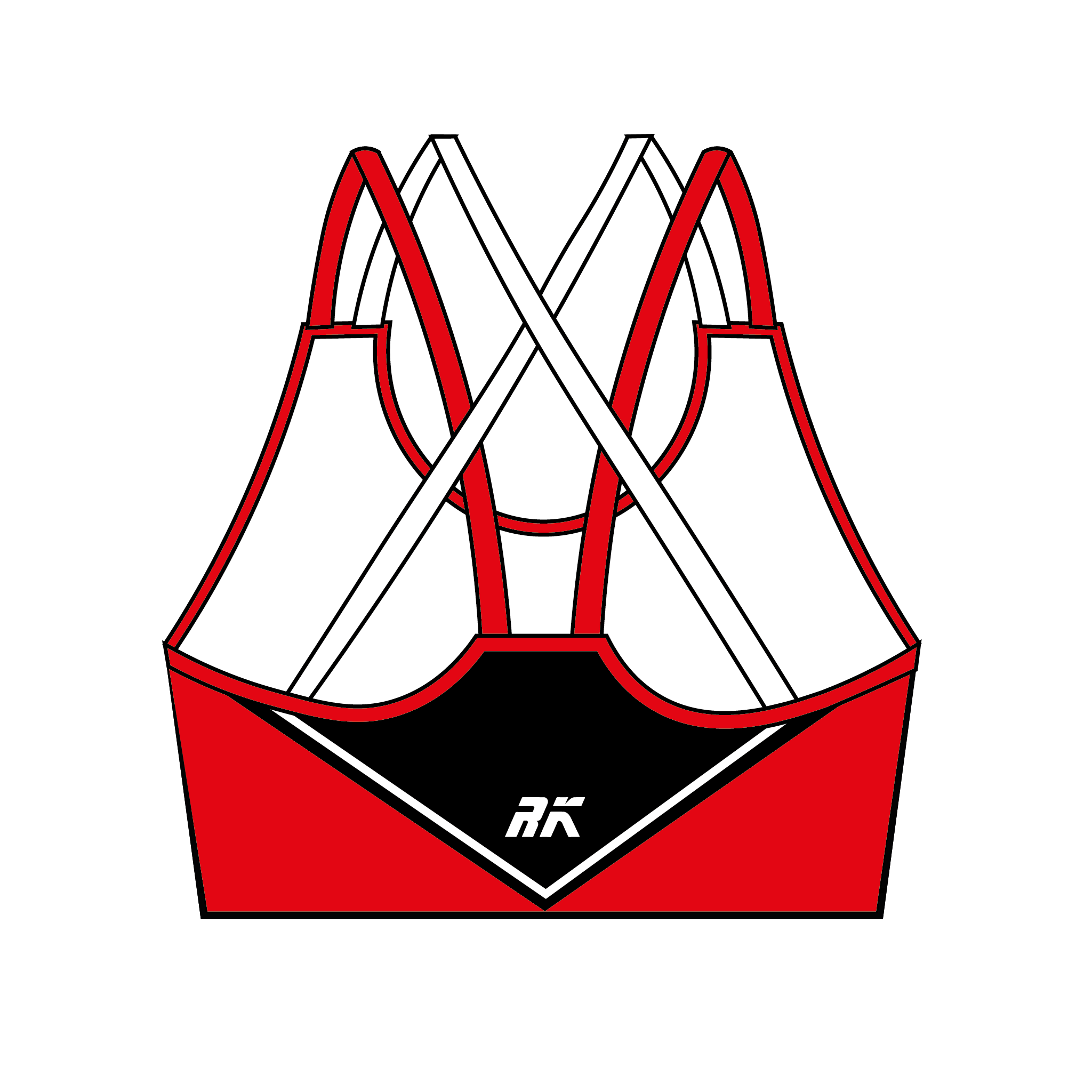 Kingston Rowing Club Red Sports Bra