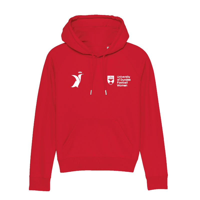 Dundee University Women's FC Hoodie Red