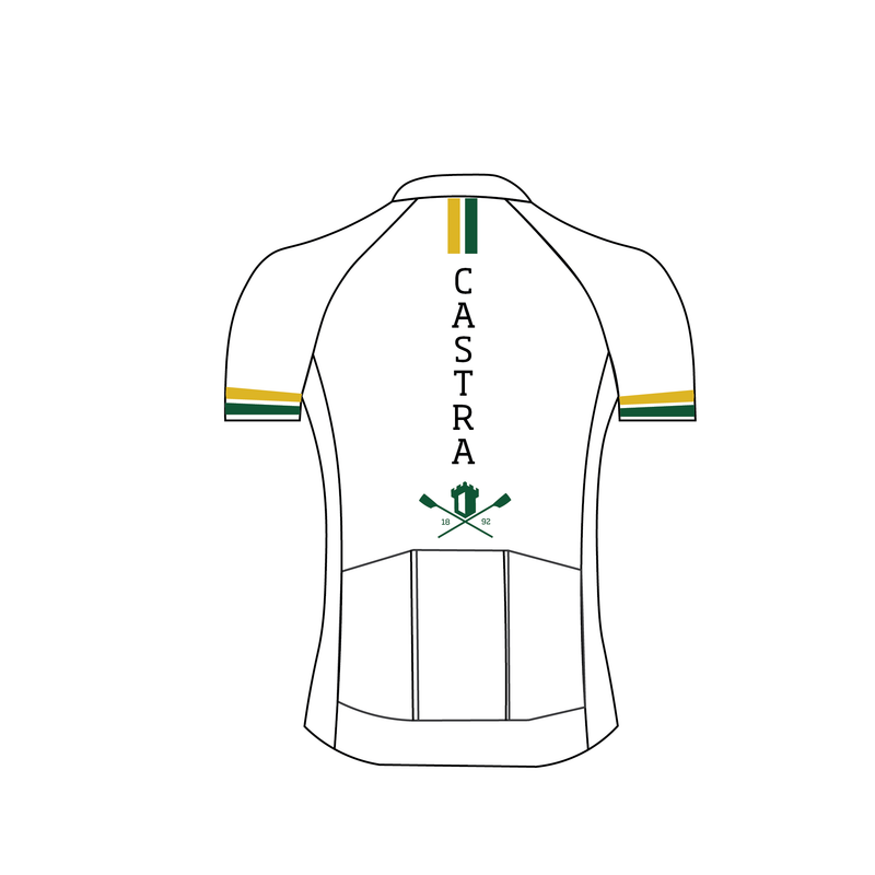 Castra Boat Club Short Sleeve White Cycling Jersey