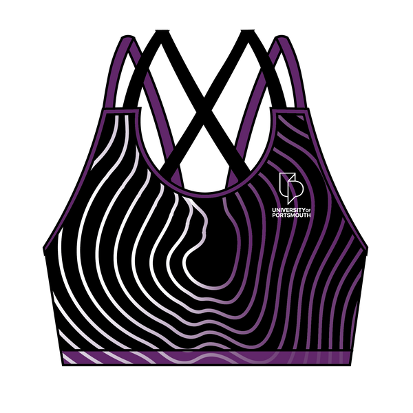 University of Portsmouth Rowing Strappy Sports Bra 2