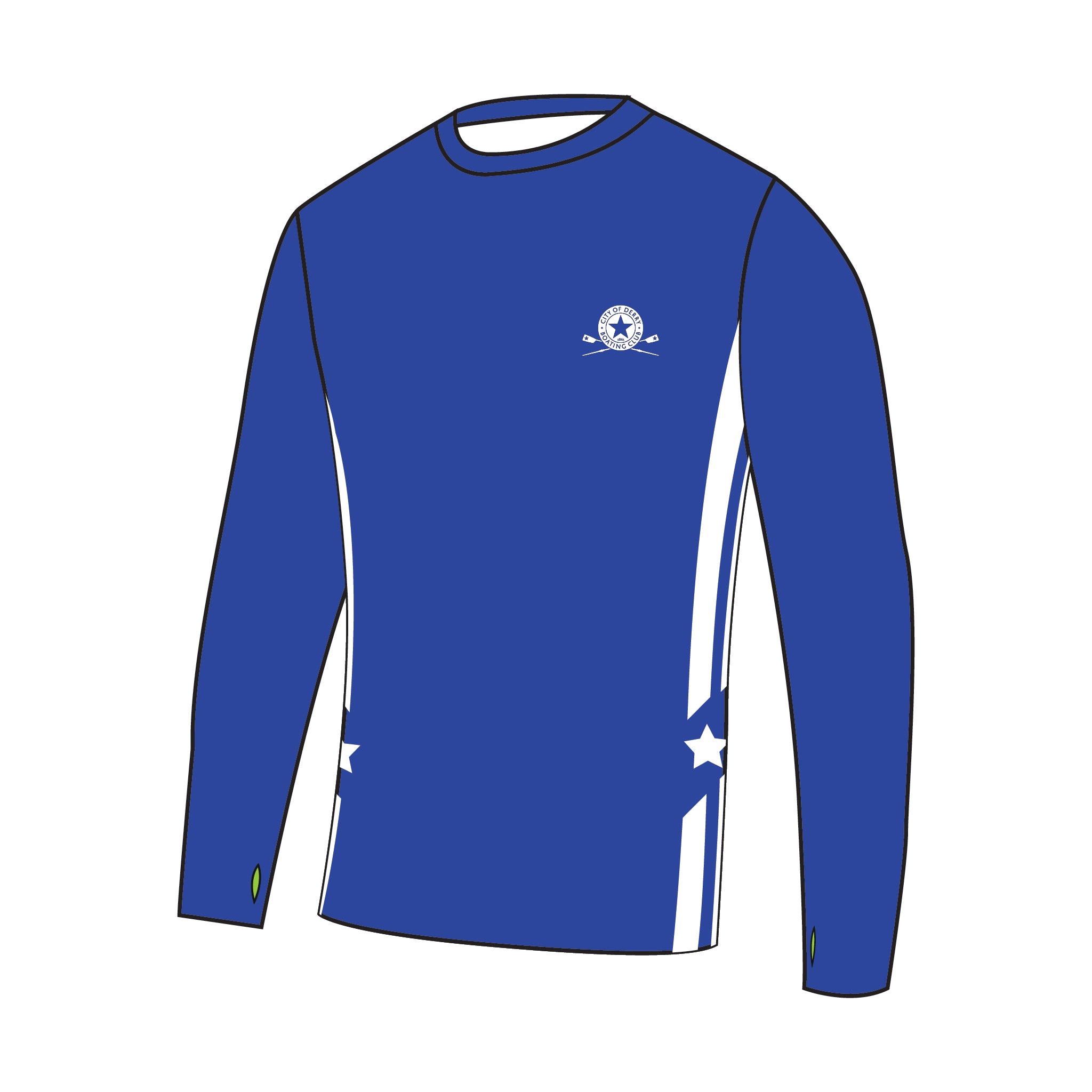 City of Derry Boating Club Bespoke Long Sleeve Gym T-Shirt