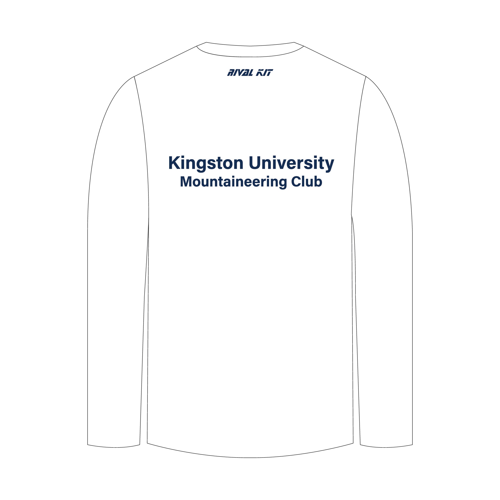 Kingston University Mountaineering Club Long Sleeve Gym T-shirt 1