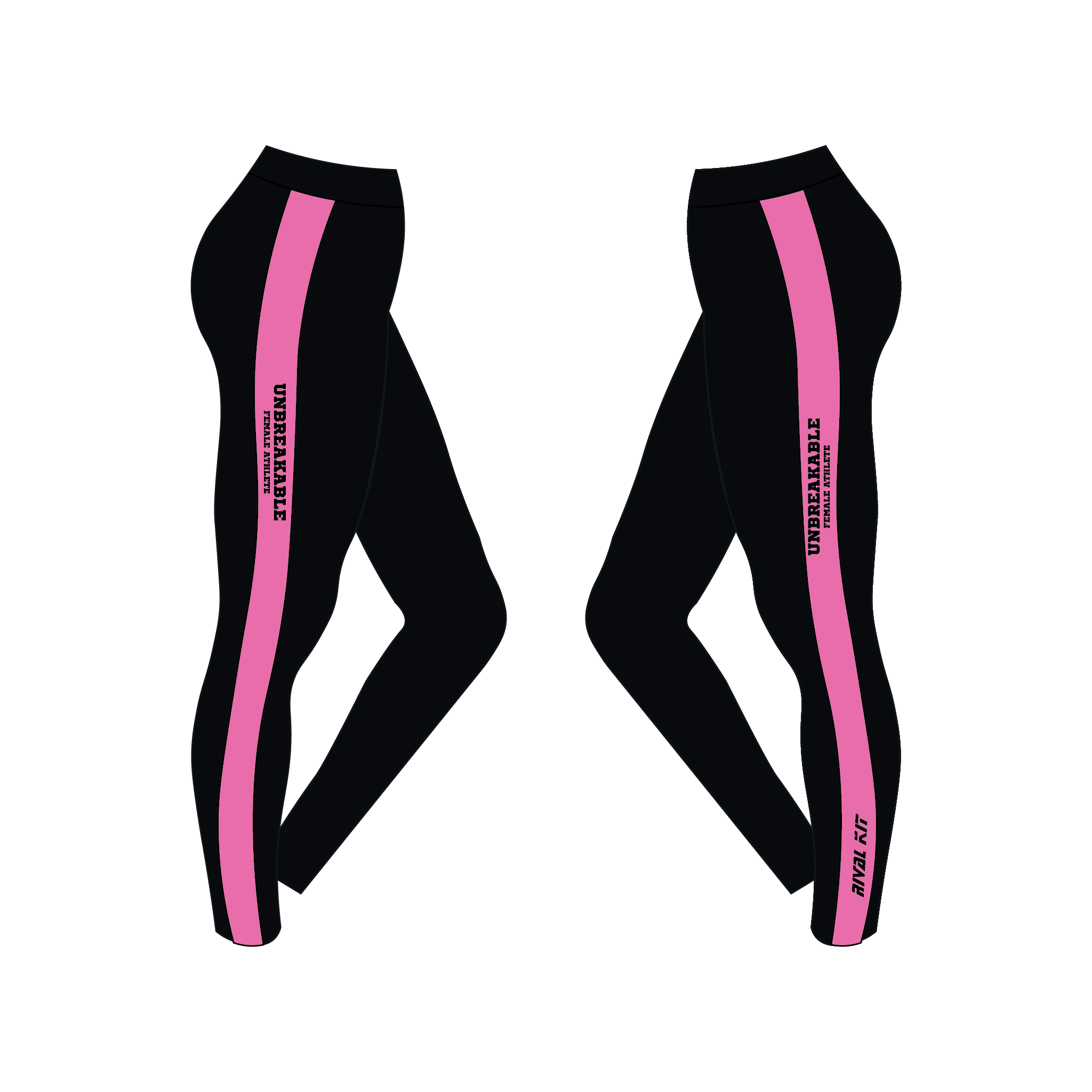 Unbreakable Female Athlete Pink Leggings