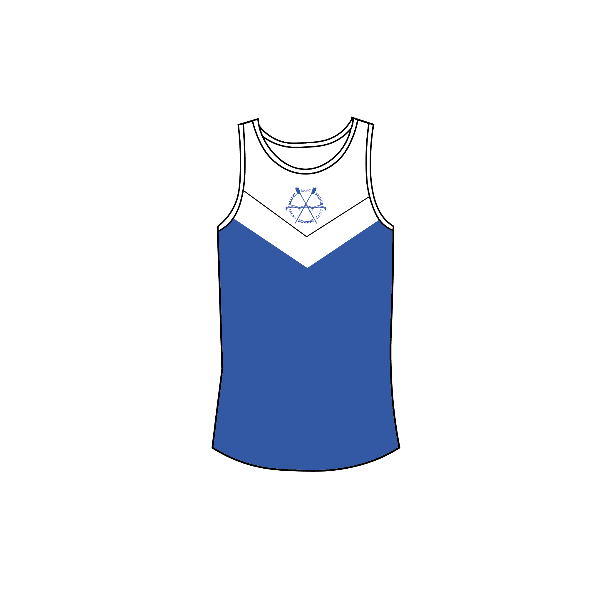 Barnes Bridge Ladies RC White Gym Vest