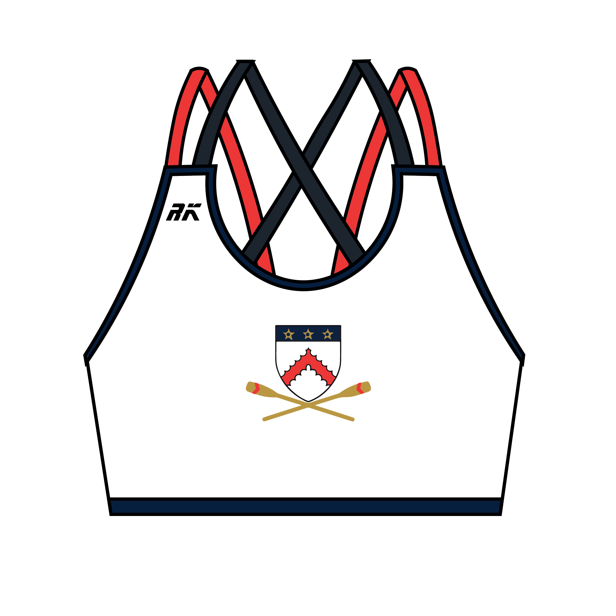Keble College Oxford Boat Club Strappy Sports Bra