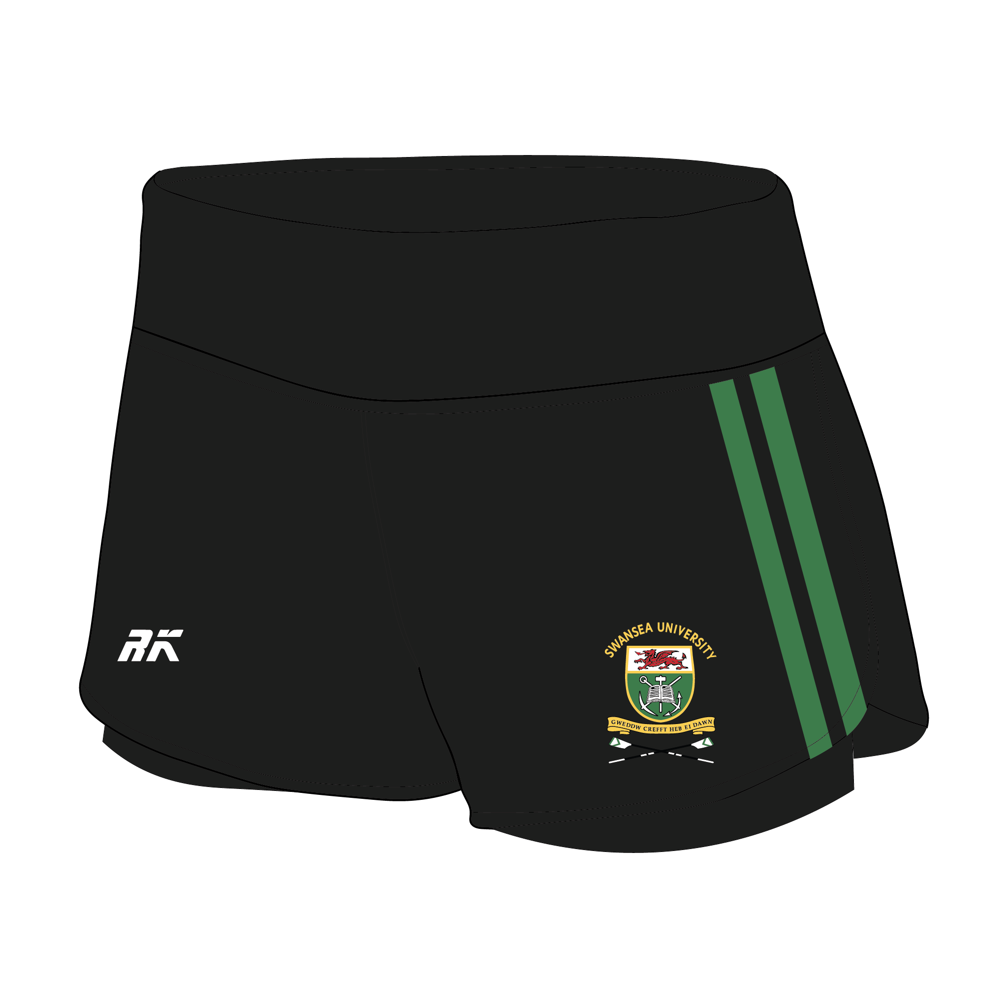 Swansea University Boat Club Striped Female Gym Shorts