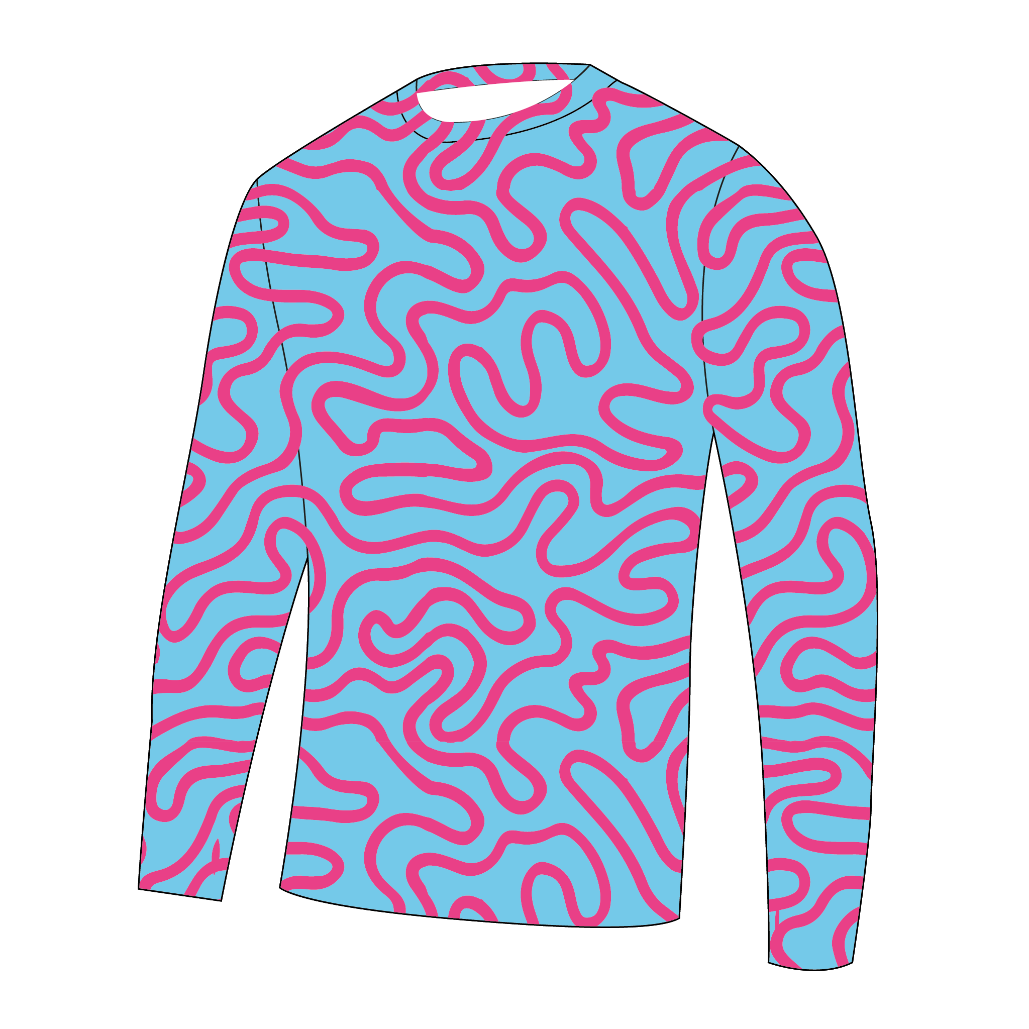 Rhode Island Design School Rowing Club Long Sleeve Gym T-Shirt