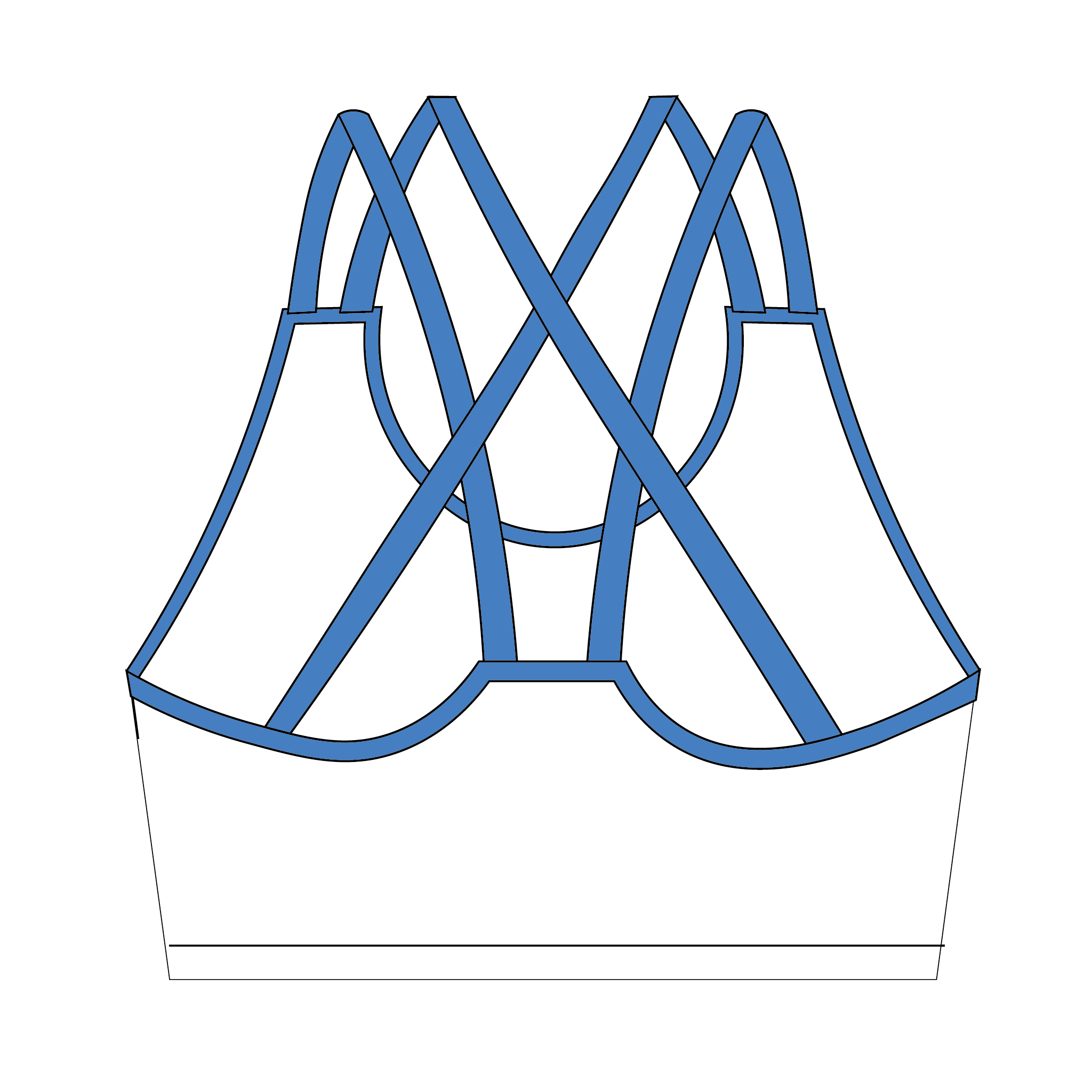 European University Institute - Florence WHITE Strappy Bra