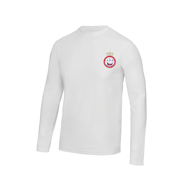 Pangbourne College Boat Club Long Sleeve White Gym T-Shirt