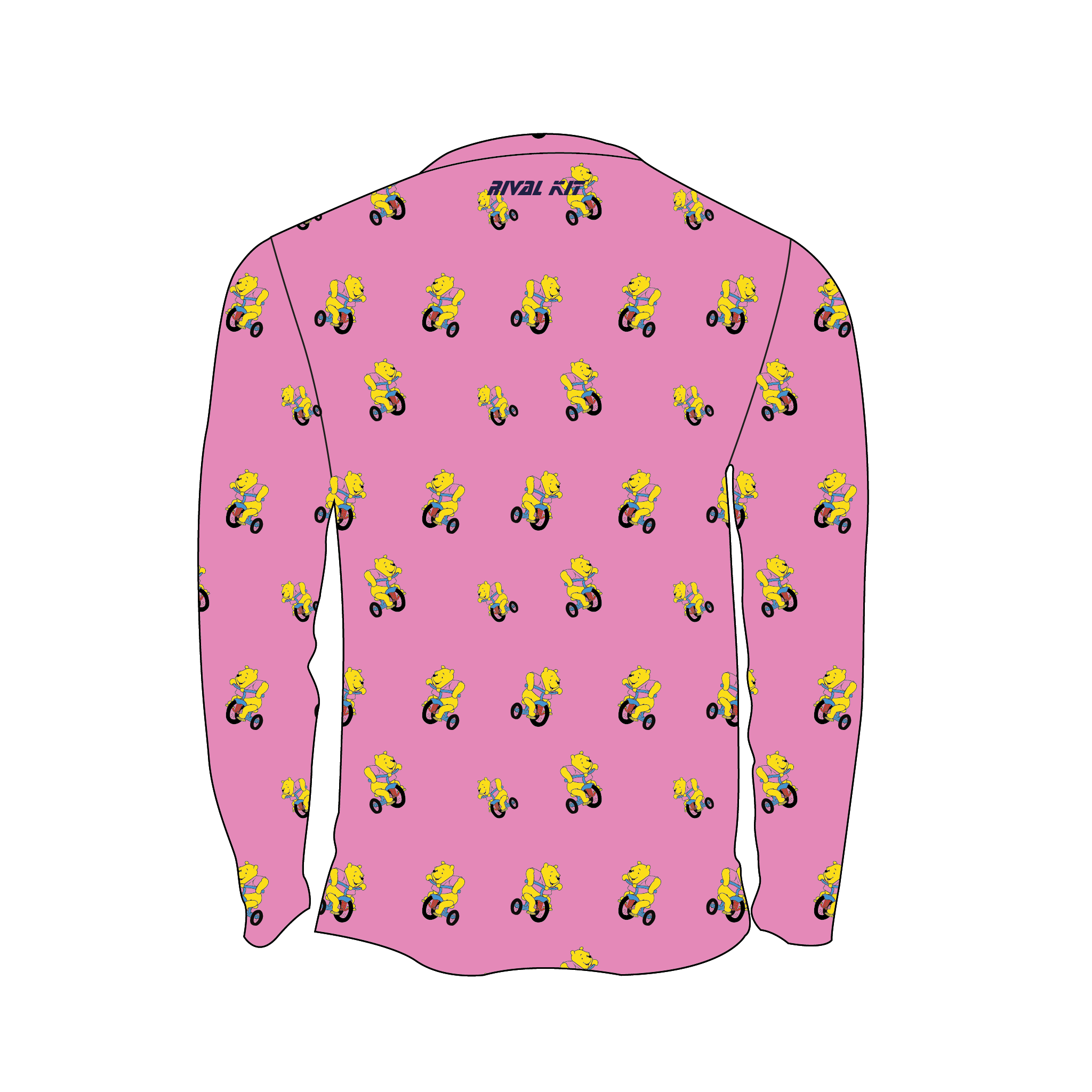 Westminster School Cycling Club Patterned Bespoke Long Sleeve Gym T-Shirt