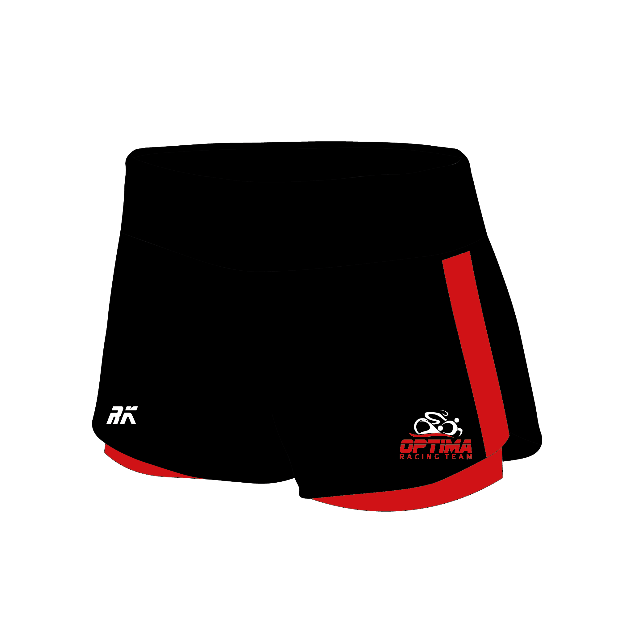Optima Racing Female Striped Gym Shorts