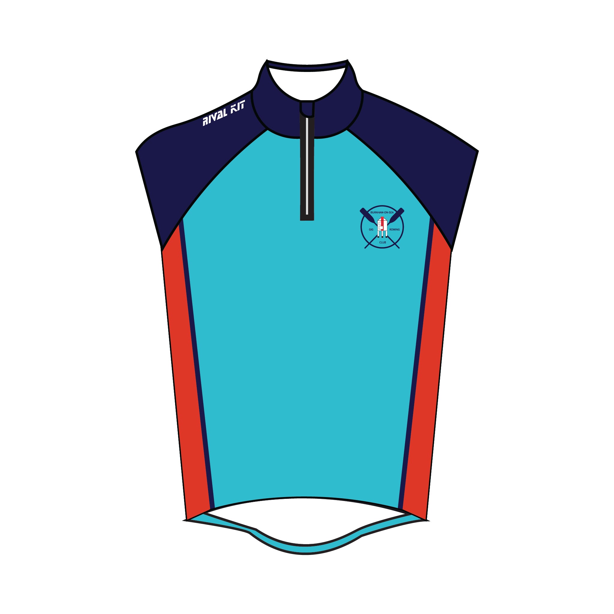 Burnham-On-Sea Gig Rowing Club Thermal Gilet 1
