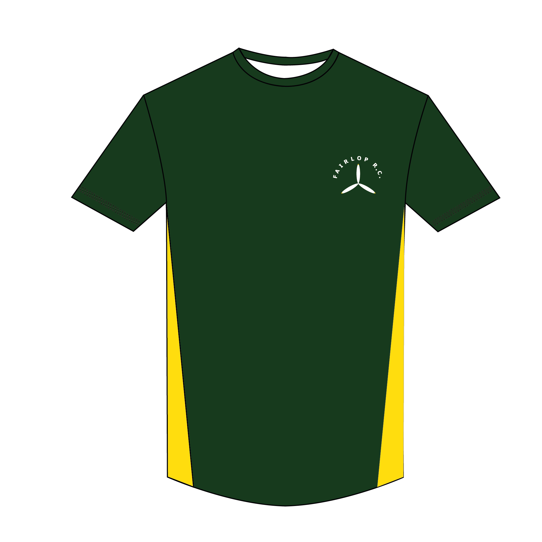 Fairlop R.C Bespoke Green Gym T-Shirt