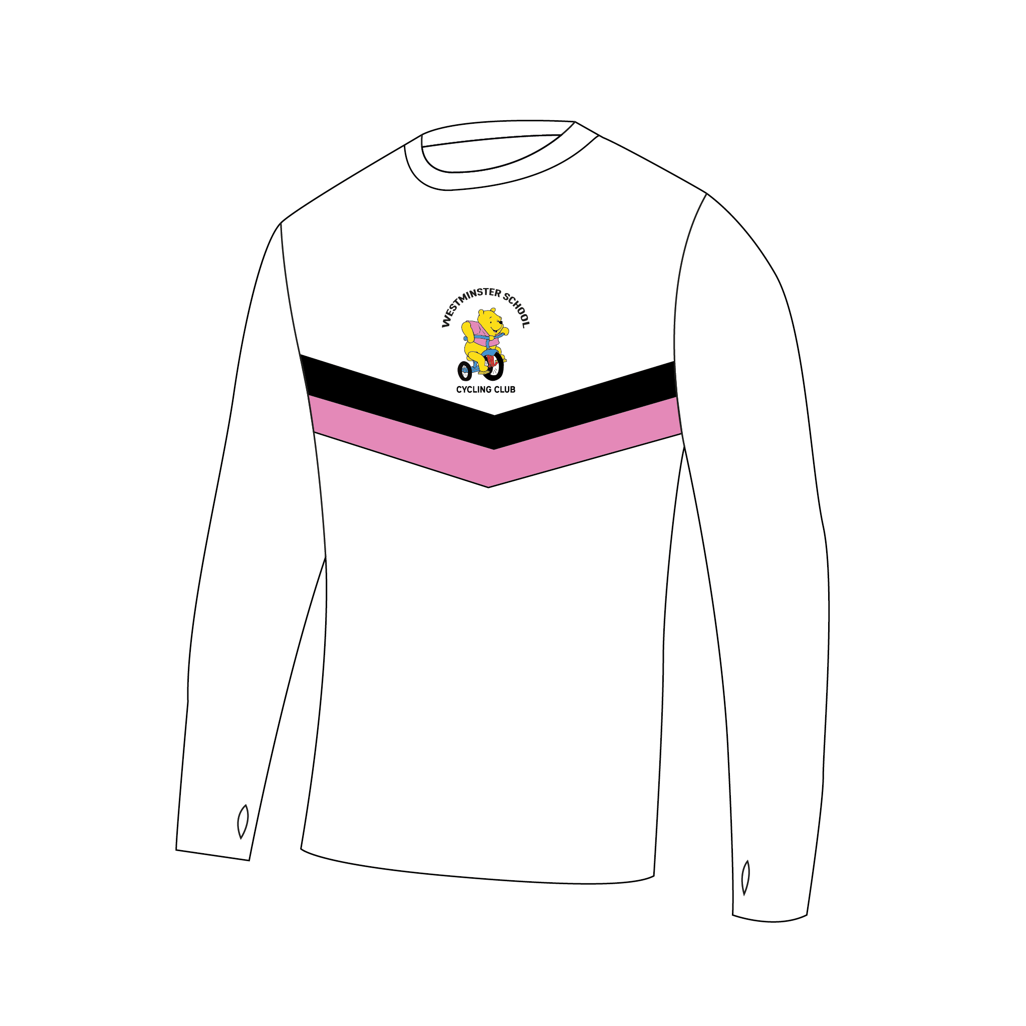Westminster School Cycling Club Bespoke Long Sleeve Gym T-Shirt