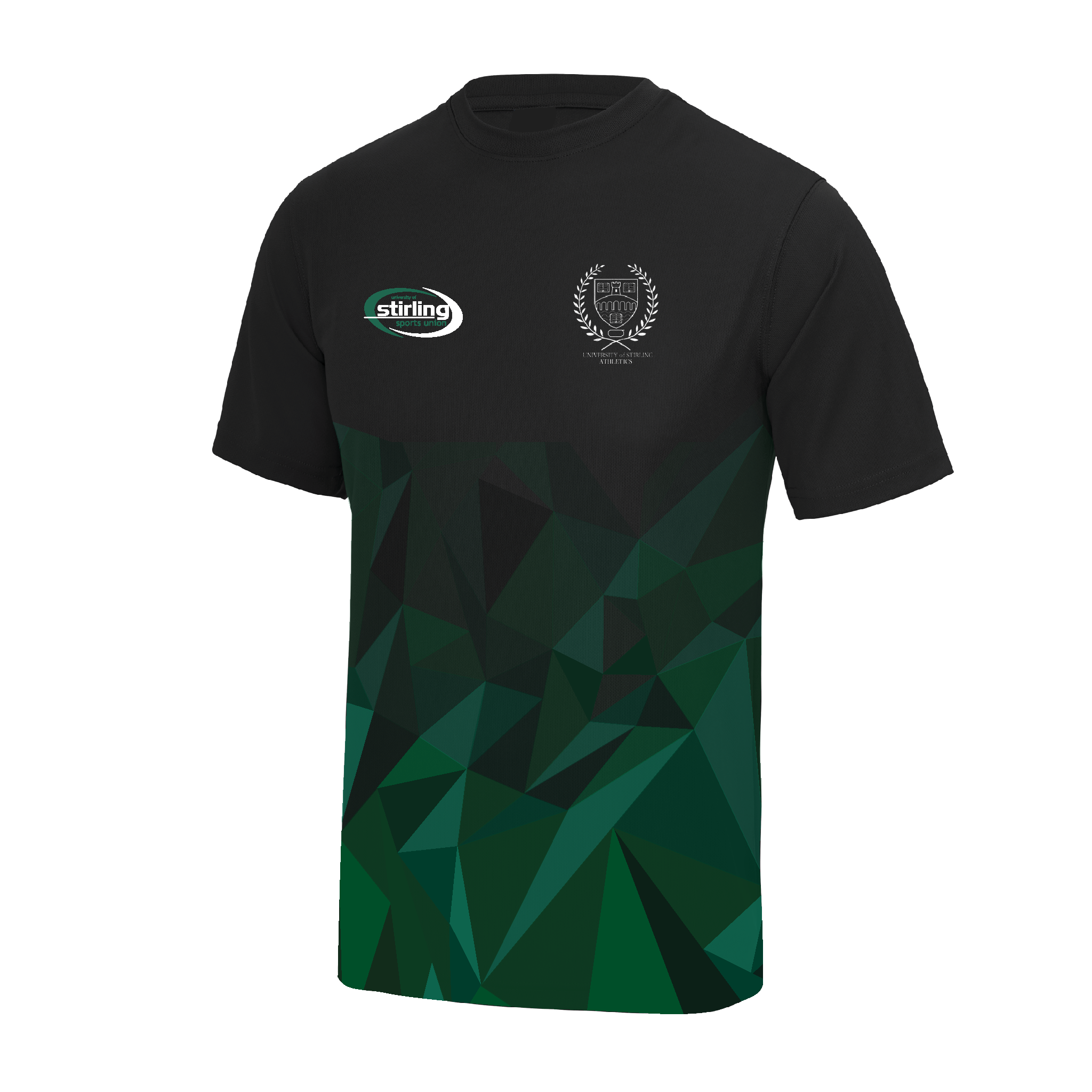 Stirling University Athletics Club Patterned Gym T-Shirt