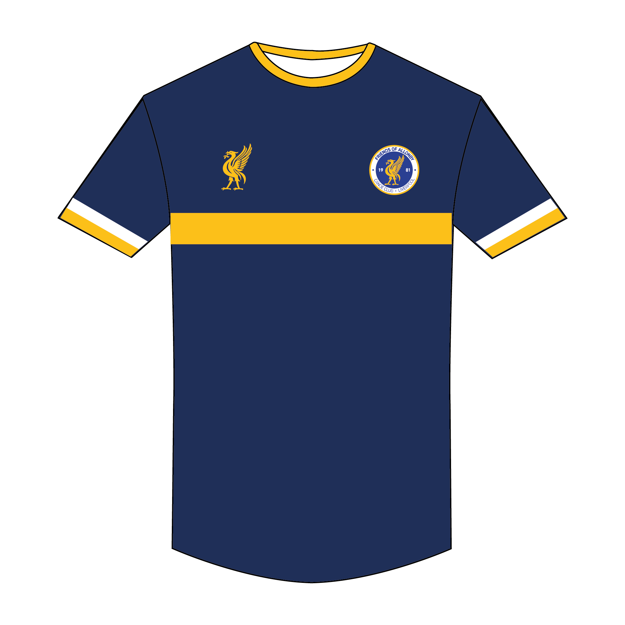 Friends of Allonby Canoe Club Liverpool Supporters T-Shirt