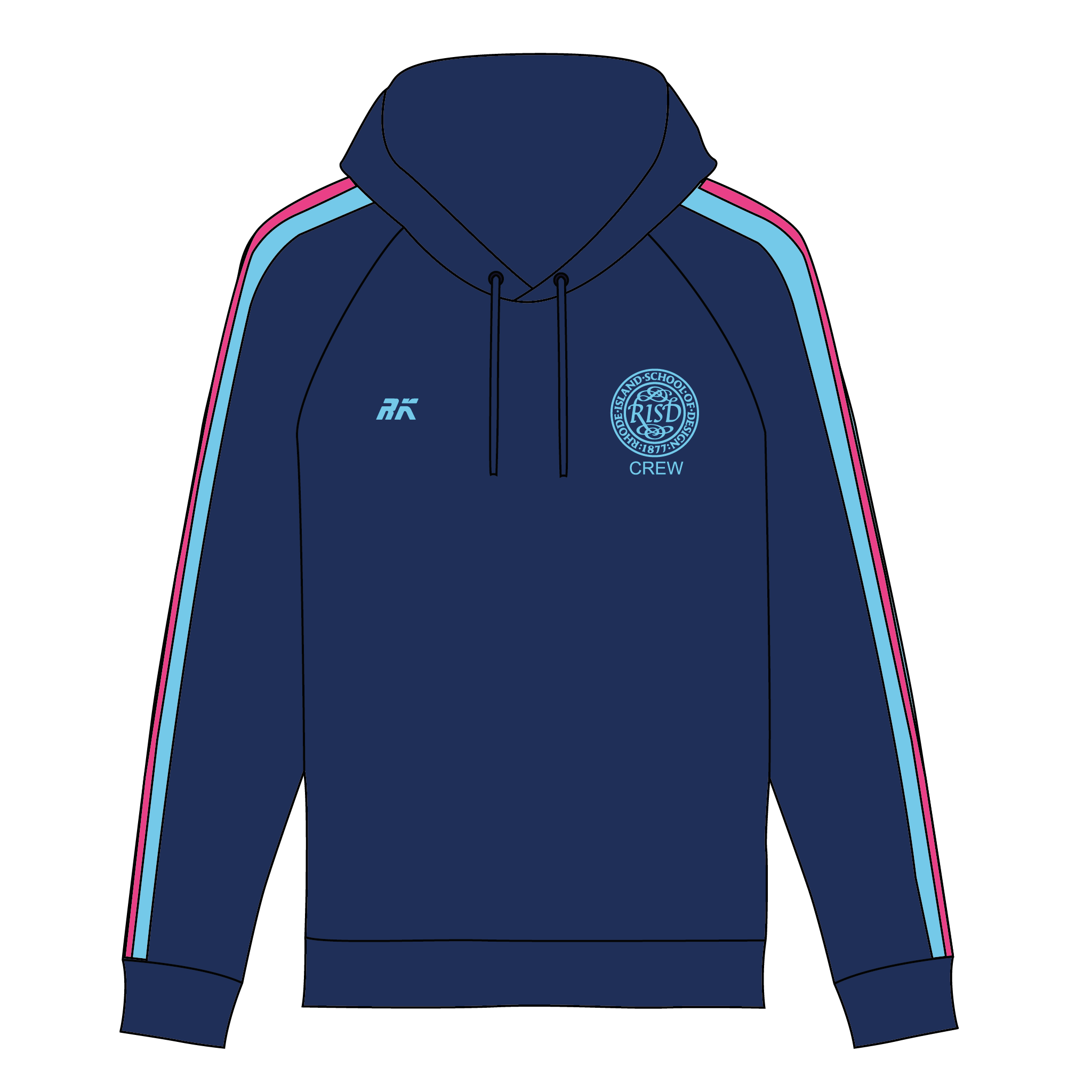 Rhode Island Design School Rowing Club  Hoodie