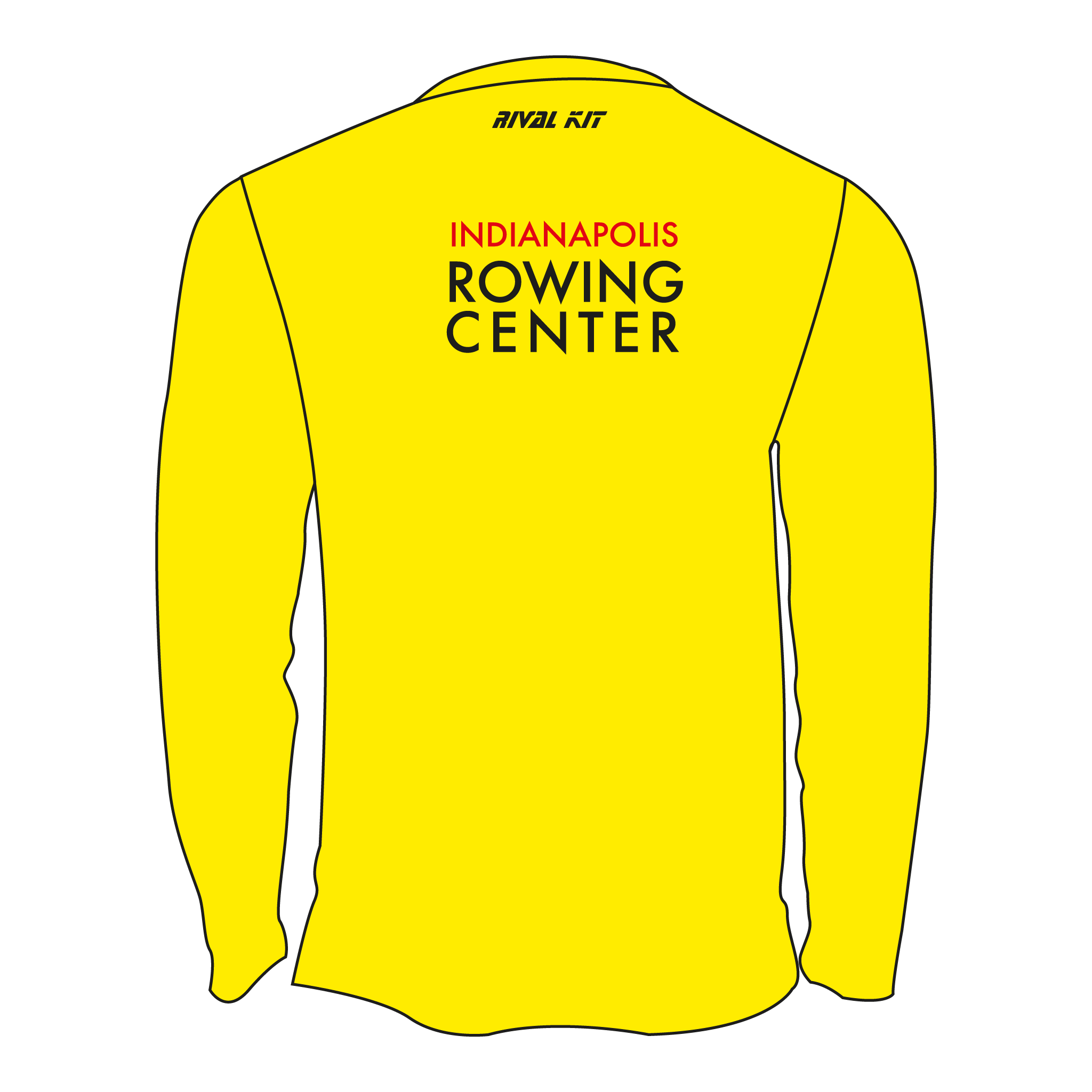 Indianapolis Rowing Center Hi-Vis Long Sleeve Gym T-shirt