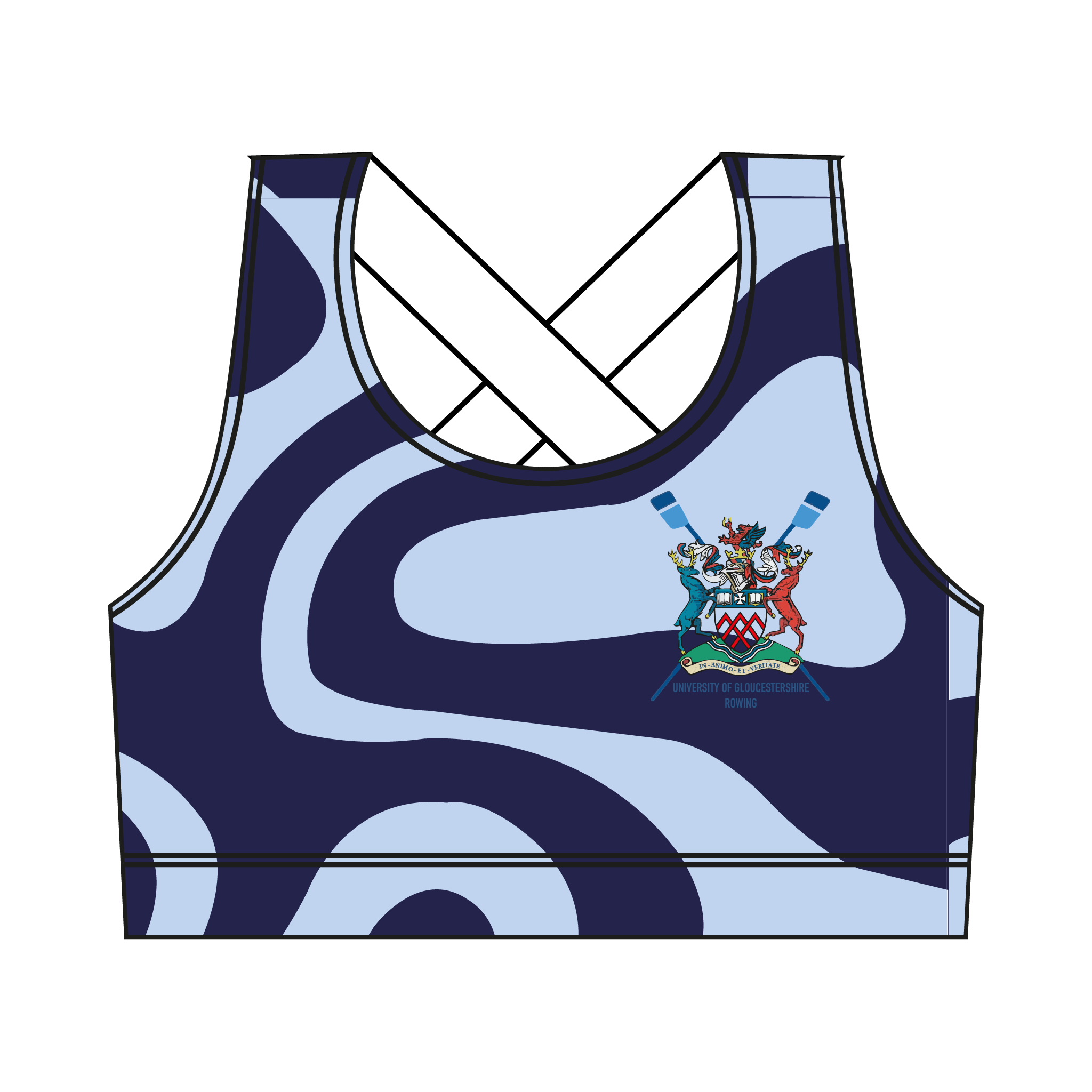 University of Gloucestershire Rowing Club Sports Bra