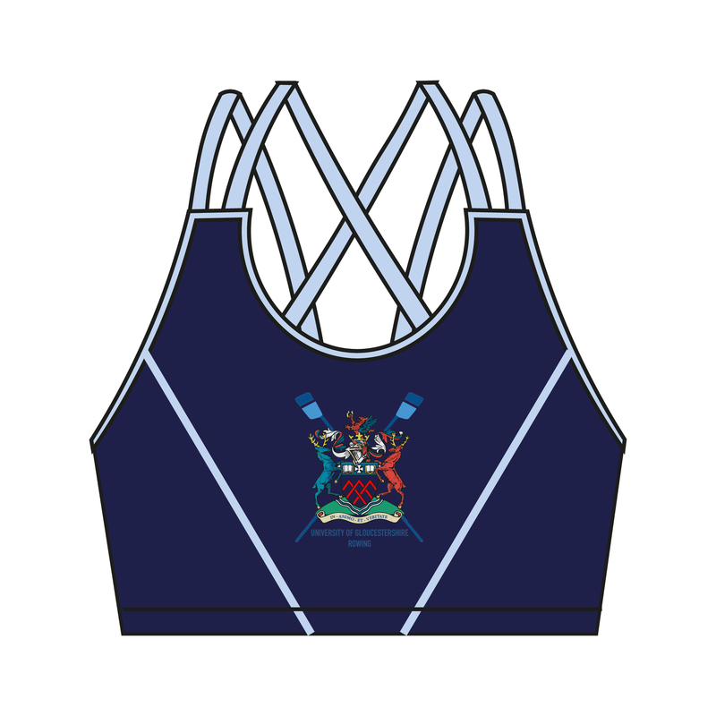 University of Gloucestershire Rowing Club Strappy Sports Bra