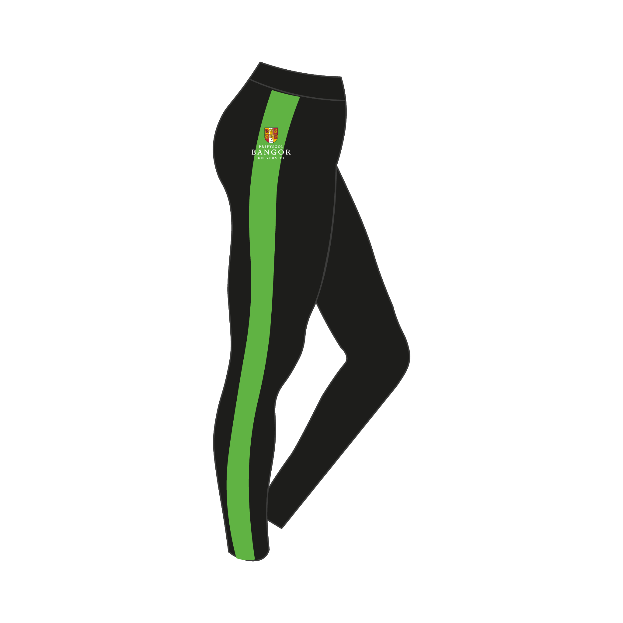 Bangor University Rowing Club Green Stripe Leggings