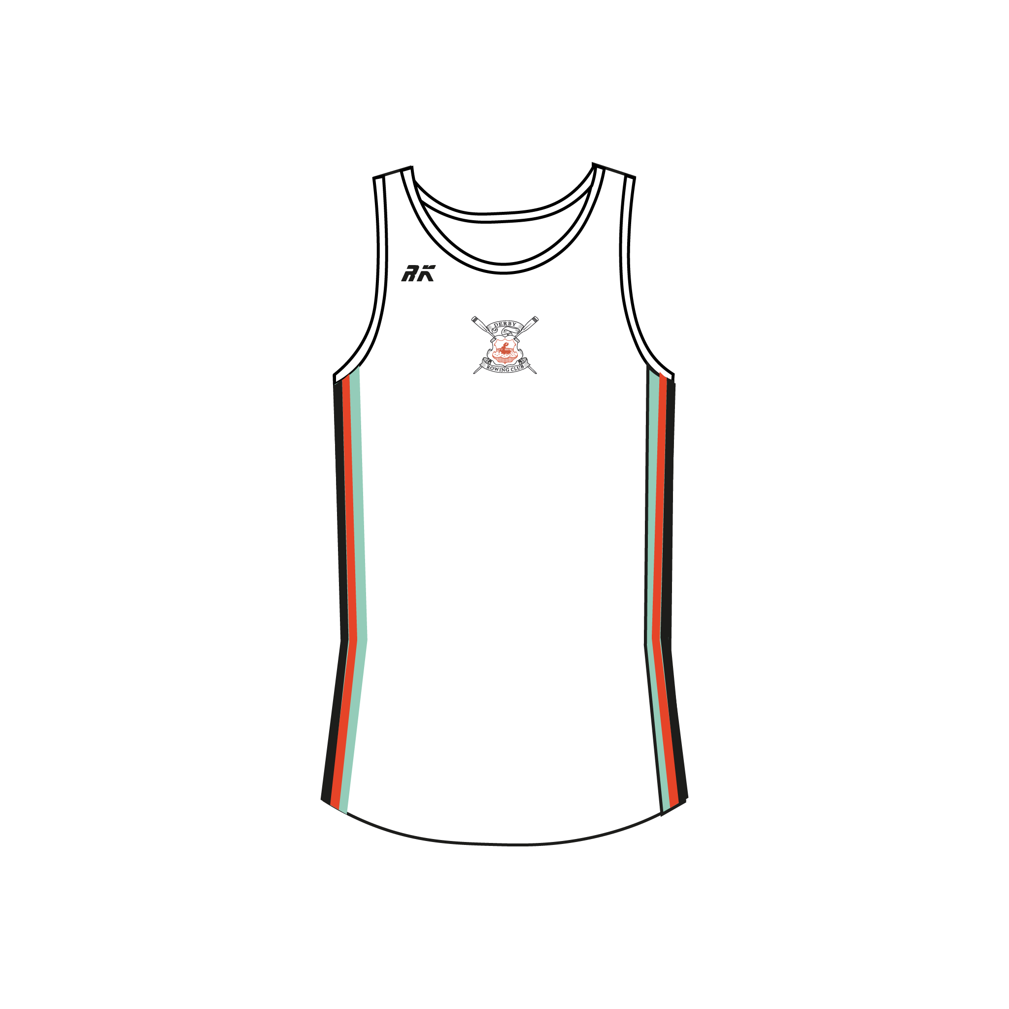 Derby Rowing Club Side Stripe Gym Vest
