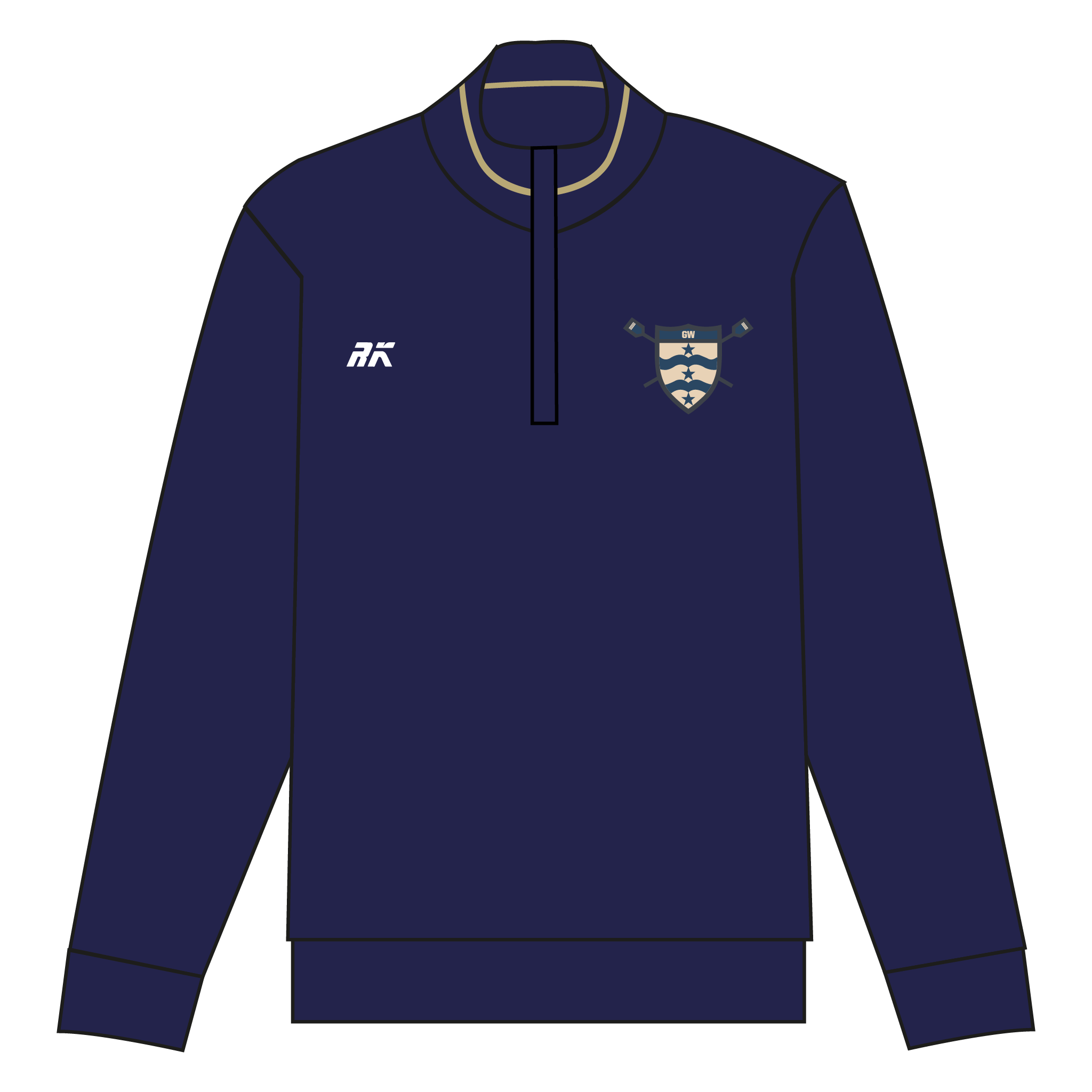 George Washington Men's Rowing Q-Zip