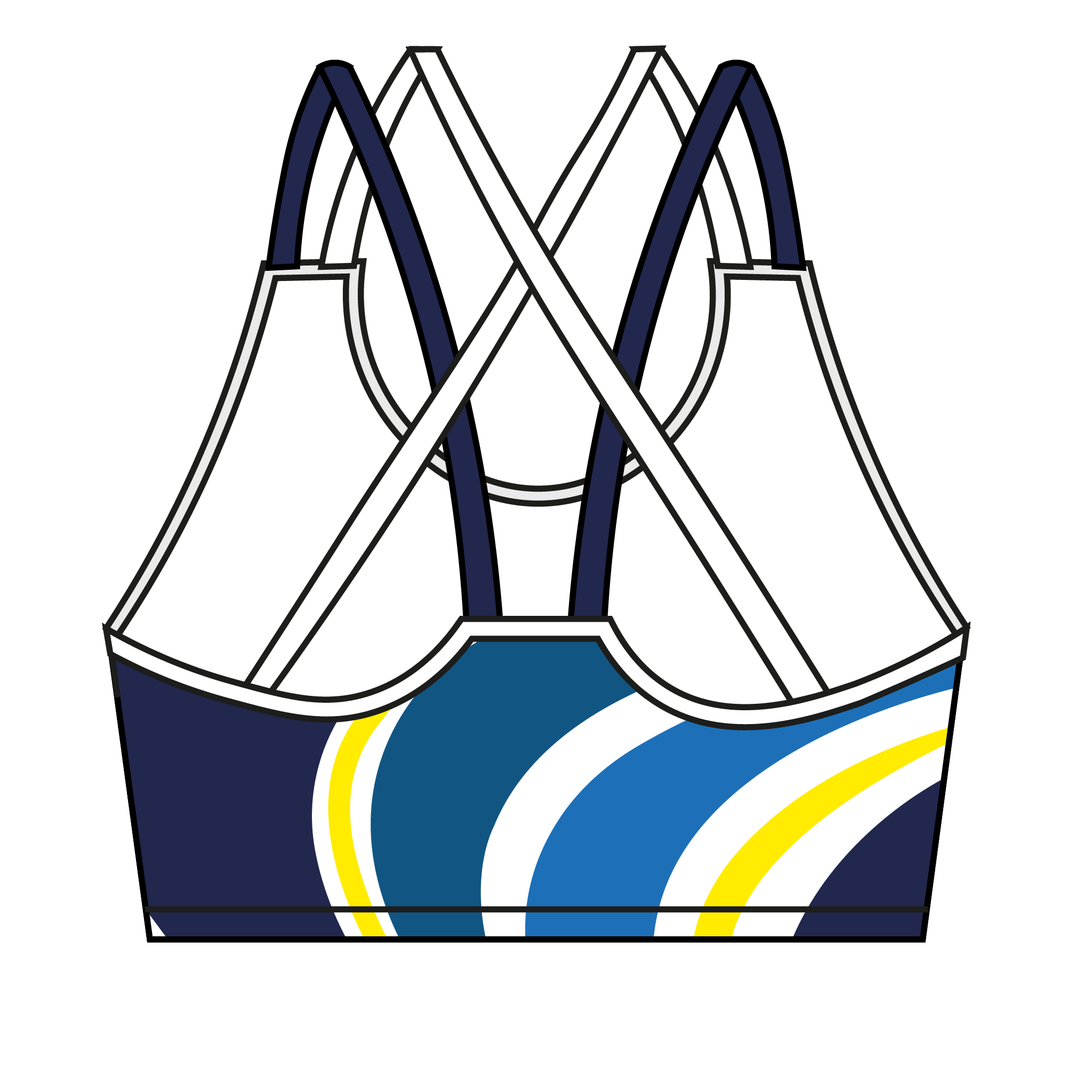 Salford University Boat Club Strappy Sports Bra