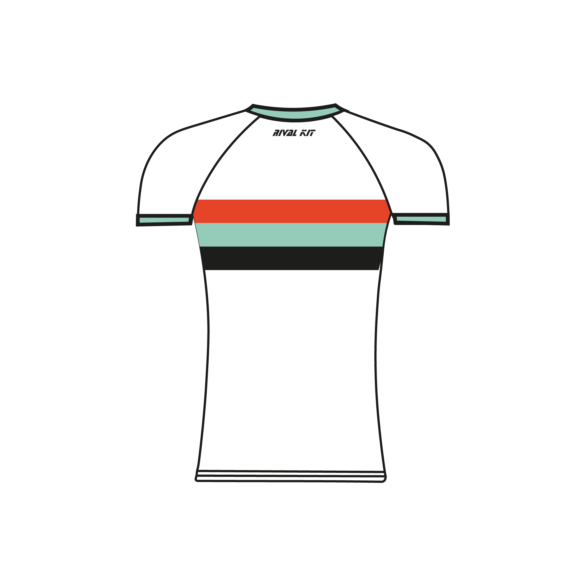 Derby Rowing Club Short Sleeve Baselayer 3 stripe