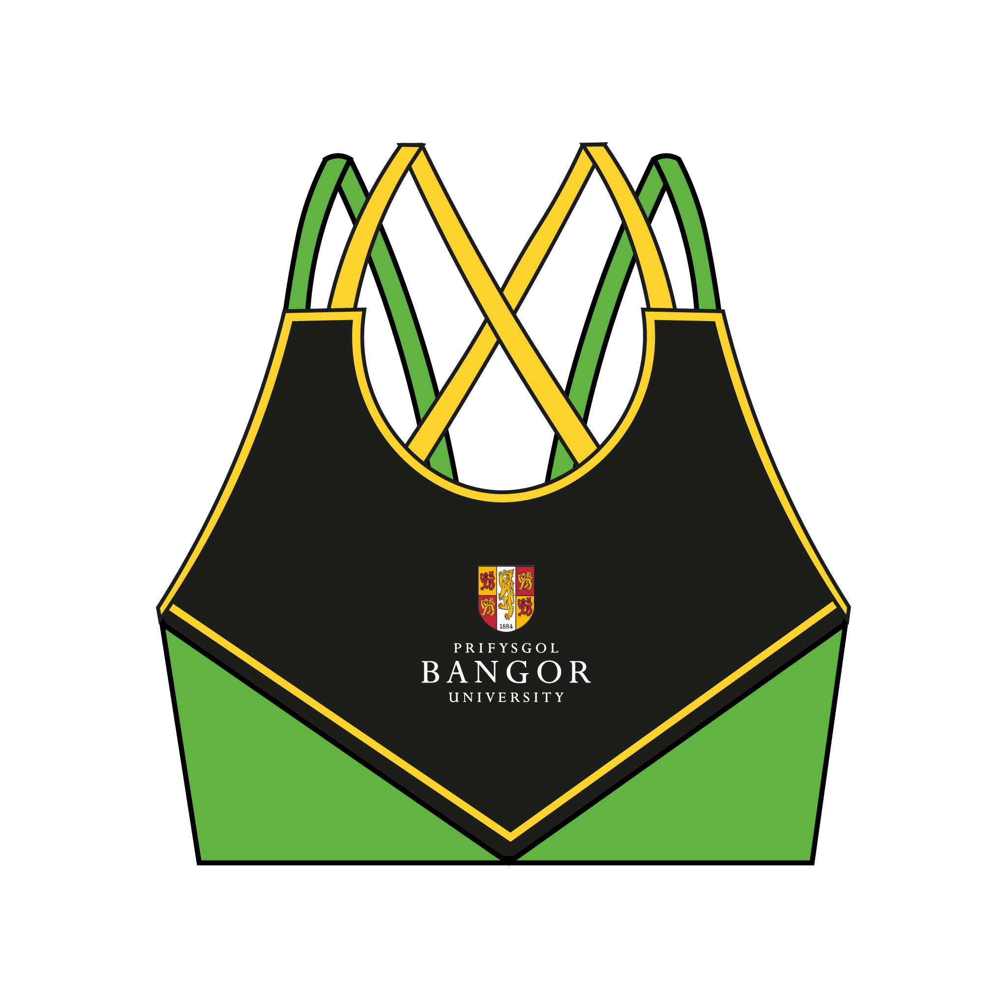 Bangor University Rowing Club Strappy Sports Bra