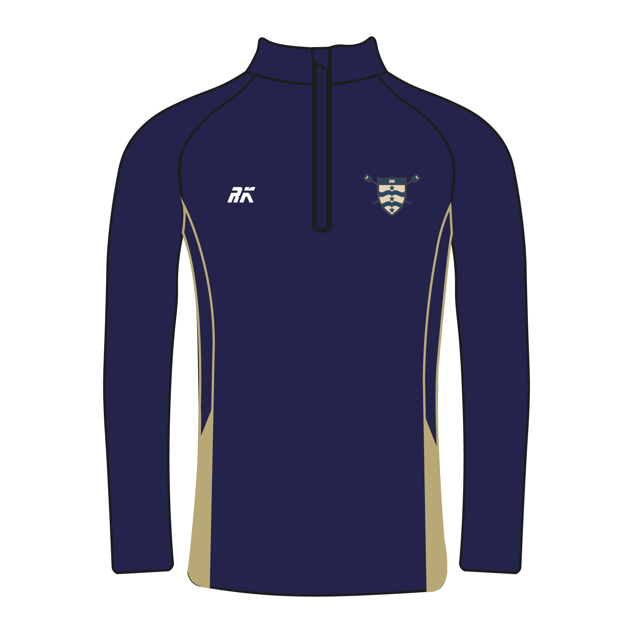 George Washington Men's Rowing Bespoke Q-Zip