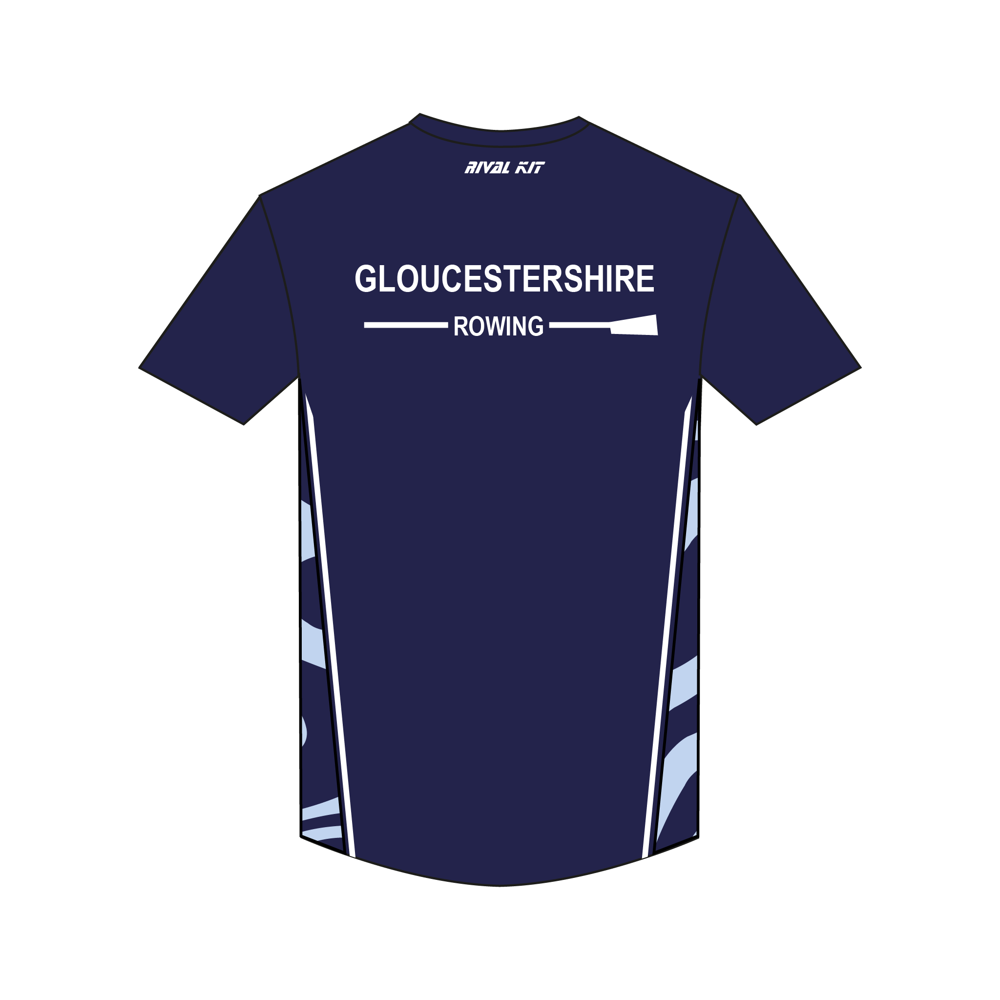 University of Gloucestershire Rowing Club Bespoke Gym T-Shirt