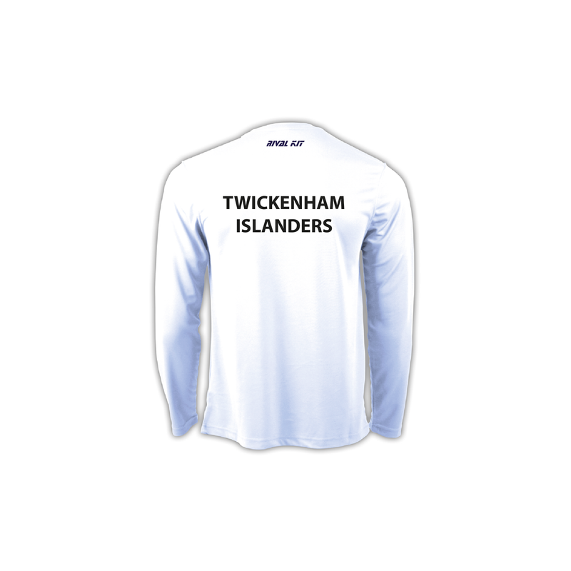 Twickenham Islanders Long Sleeve Gym T-Shirt White