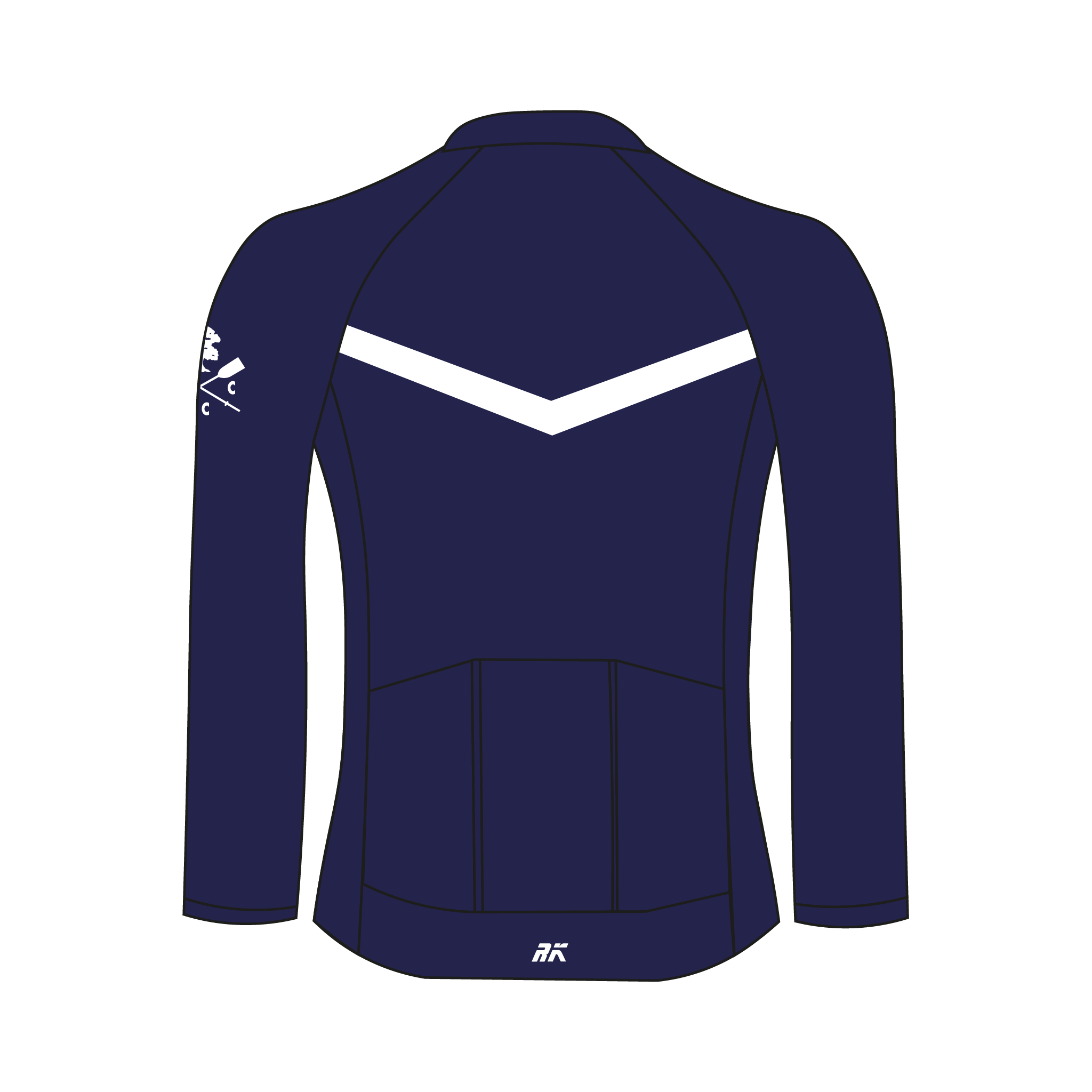 Old Canfordian Boat Club Long Sleeve Navy Cycling Jersey