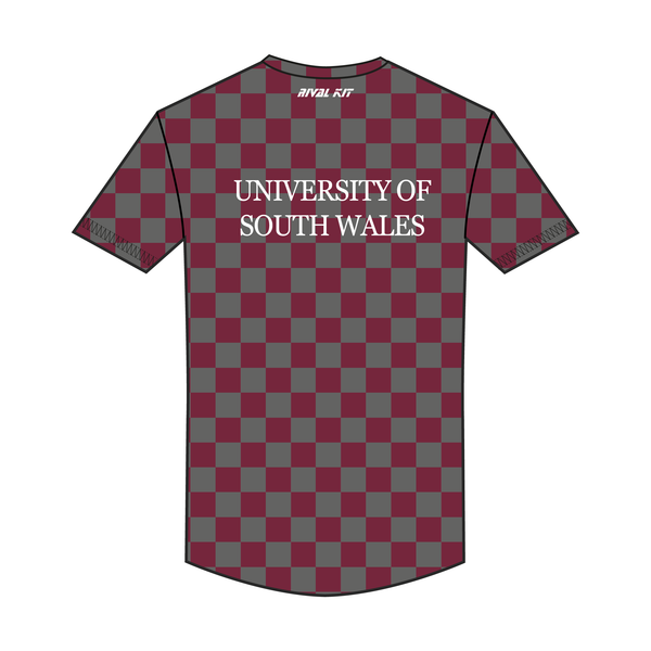 University of South Wales Rowing Club Pattern Bespoke Short Sleeve Gym T-Shirt