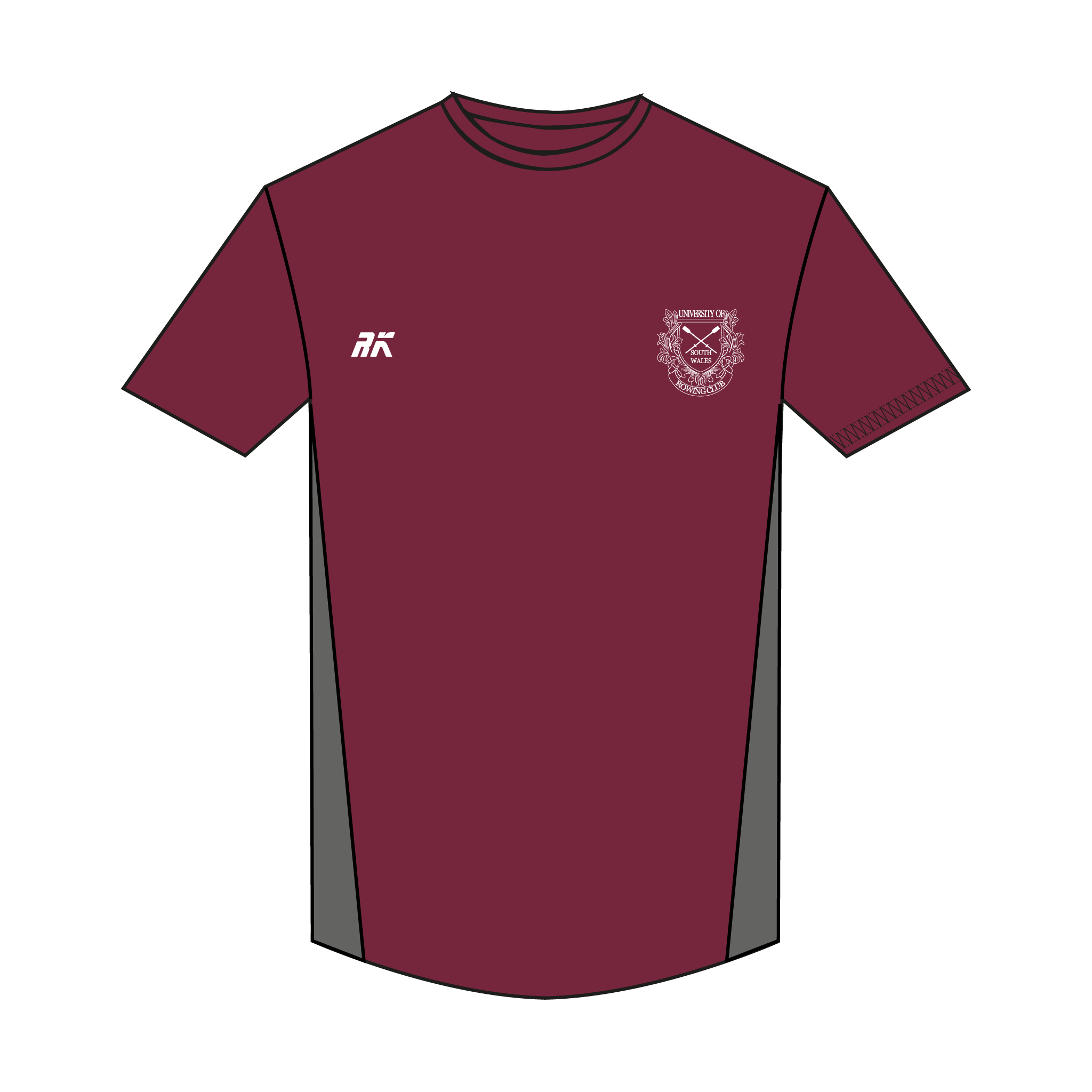 University of South Wales Rowing Club Bespoke Short Sleeve Gym T-Shirt