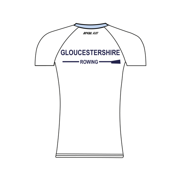 University of Gloucestershire Rowing Club White Short Sleeve Base-Layer