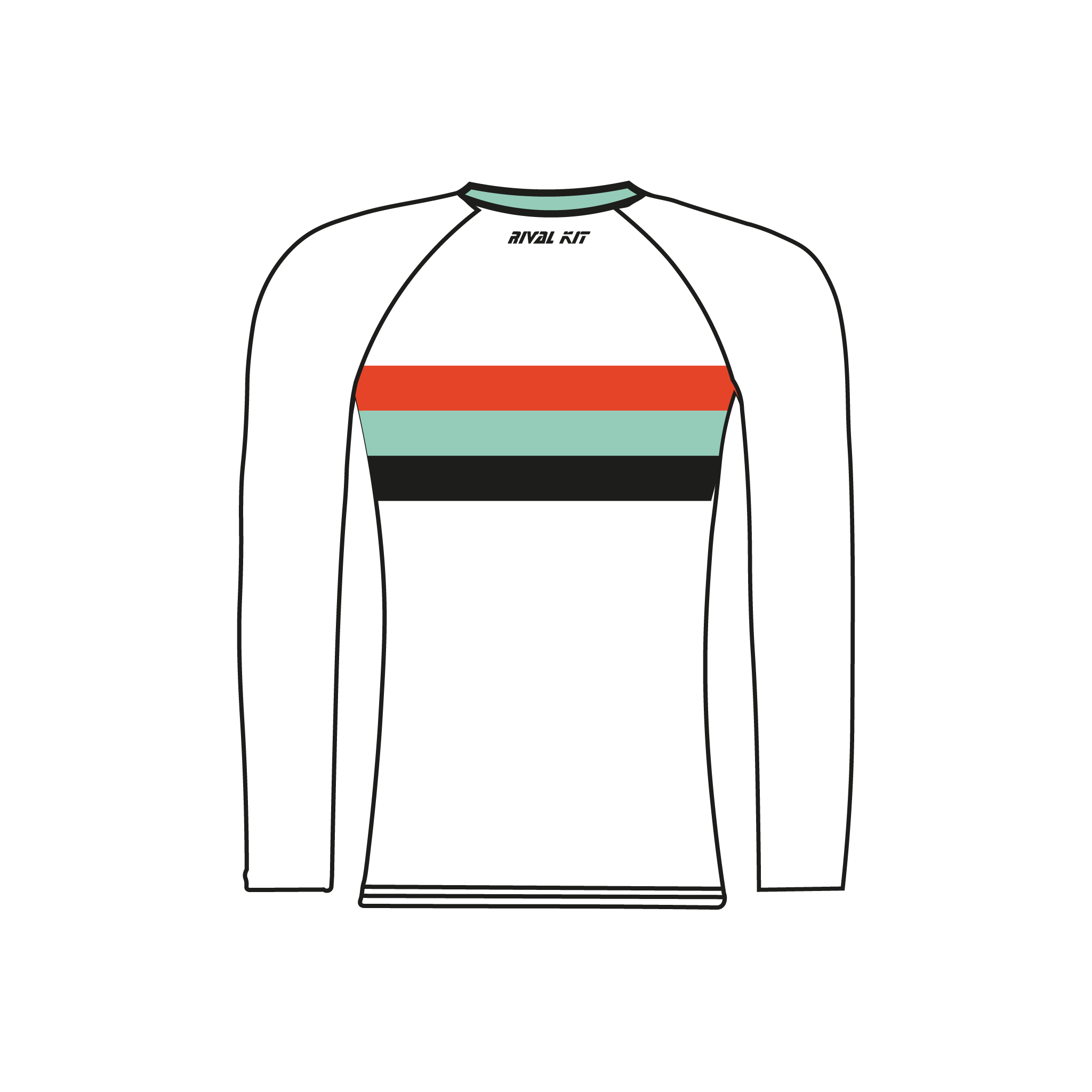 Derby Rowing Club Long Sleeve Baselayer 3 stripe