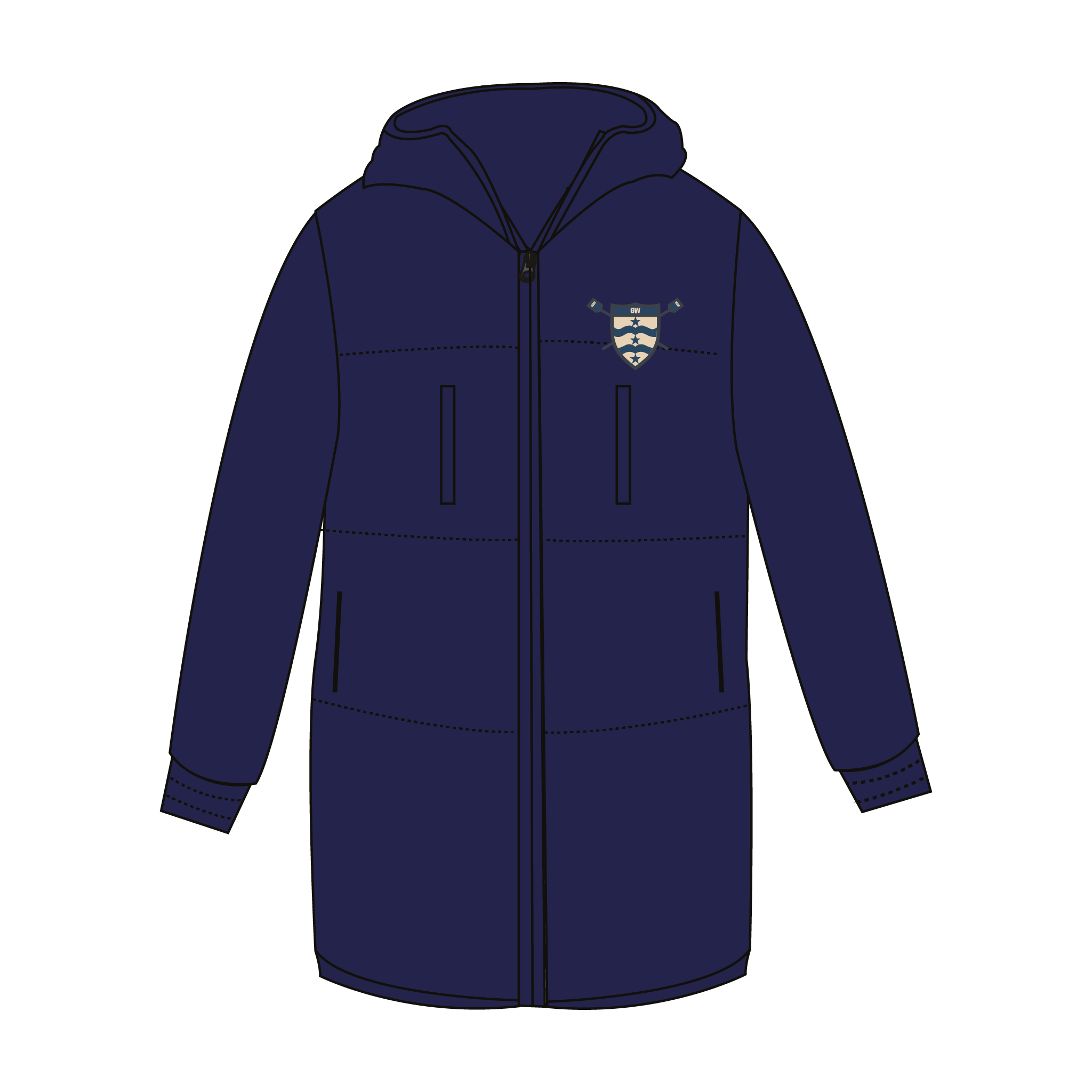George Washington Men's Rowing Stadium Jacket