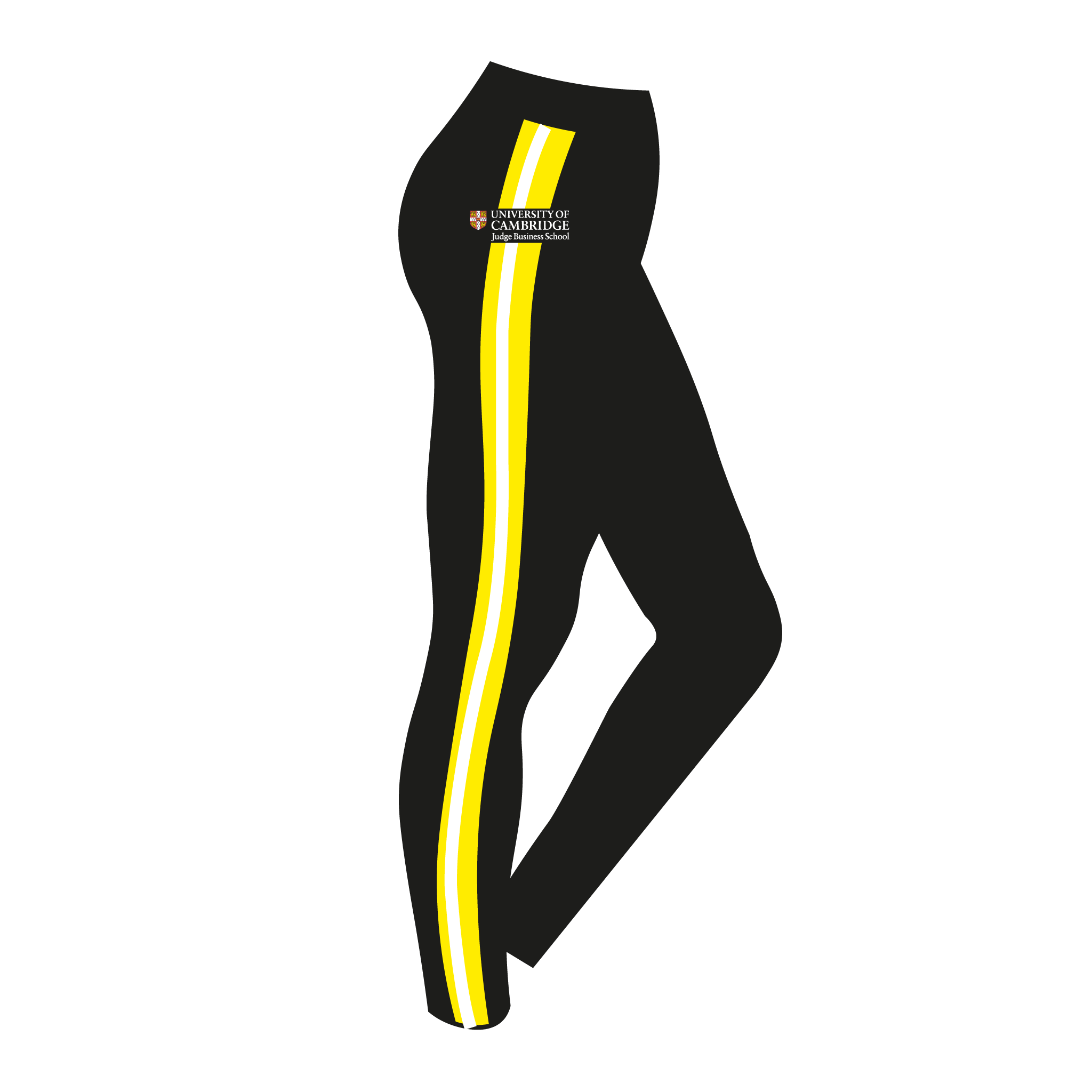 Judge Business School Boat Club Yellow Stripe leggings