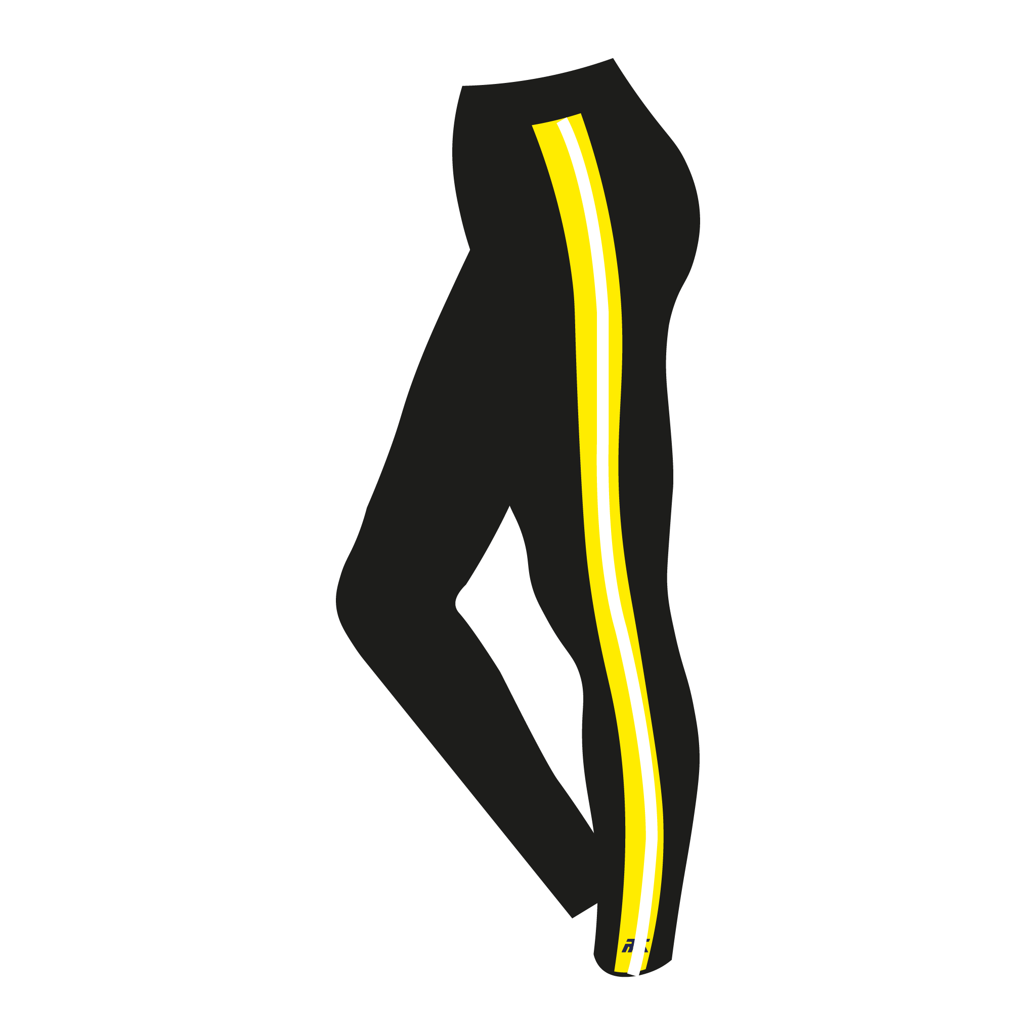Judge Business School Boat Club Yellow Stripe leggings