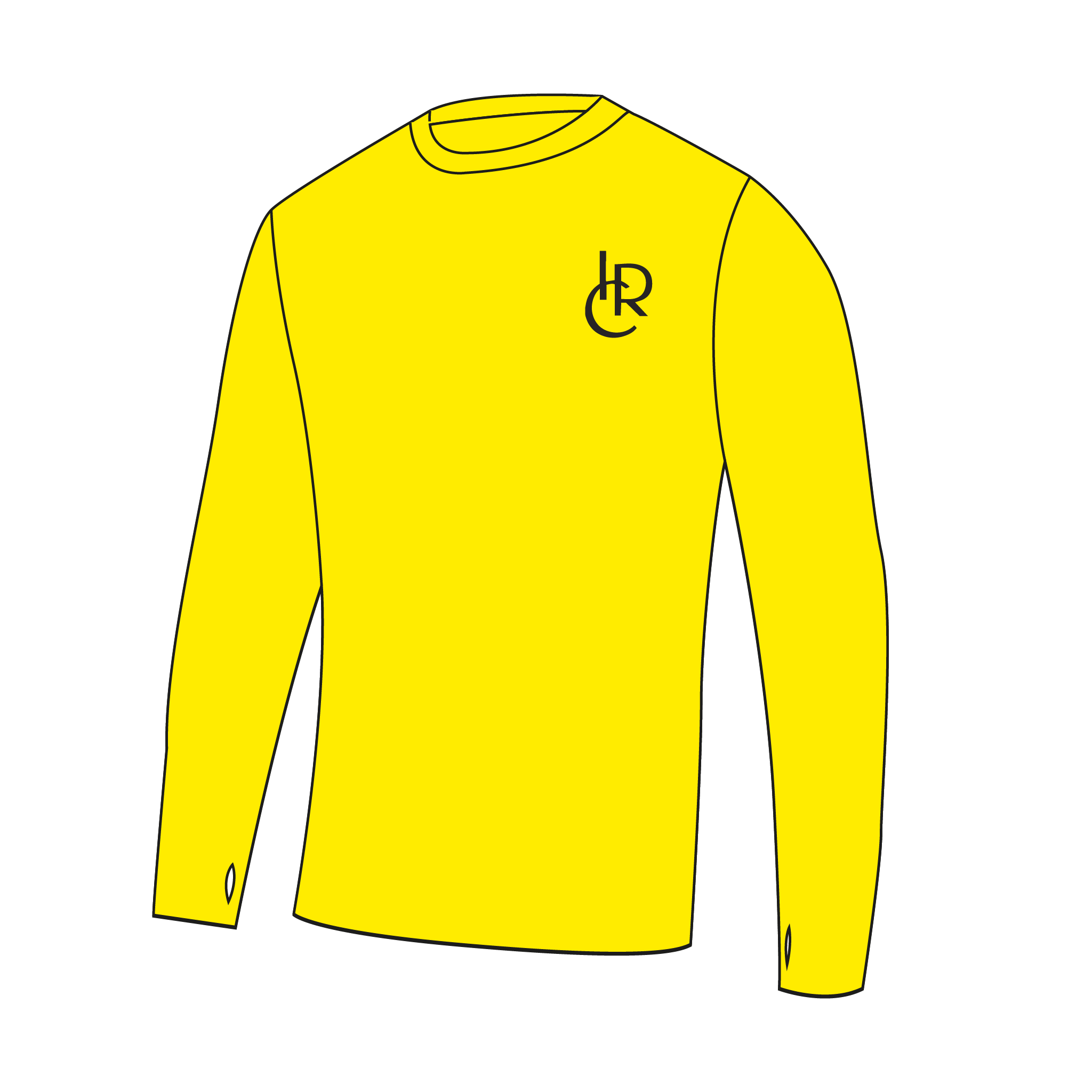 Indianapolis Rowing Center Hi-Vis Long Sleeve Gym T-shirt