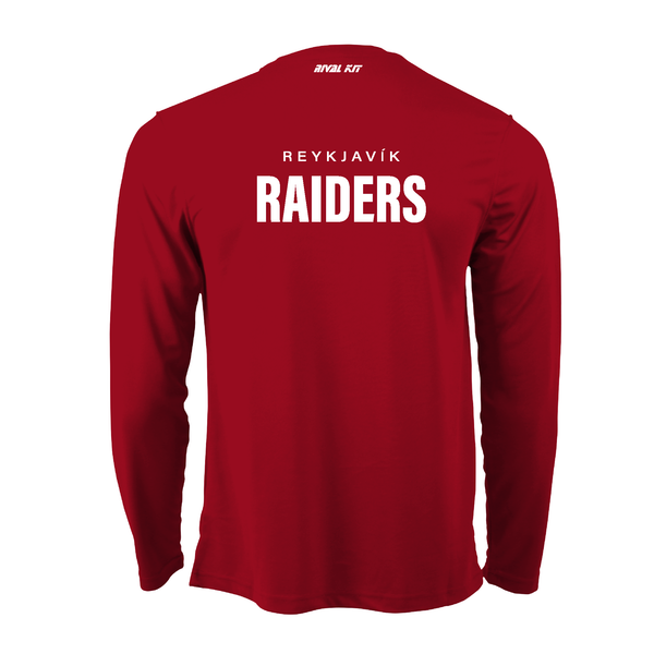 Reykjavík Raiders Long Sleeve Gym Top Red