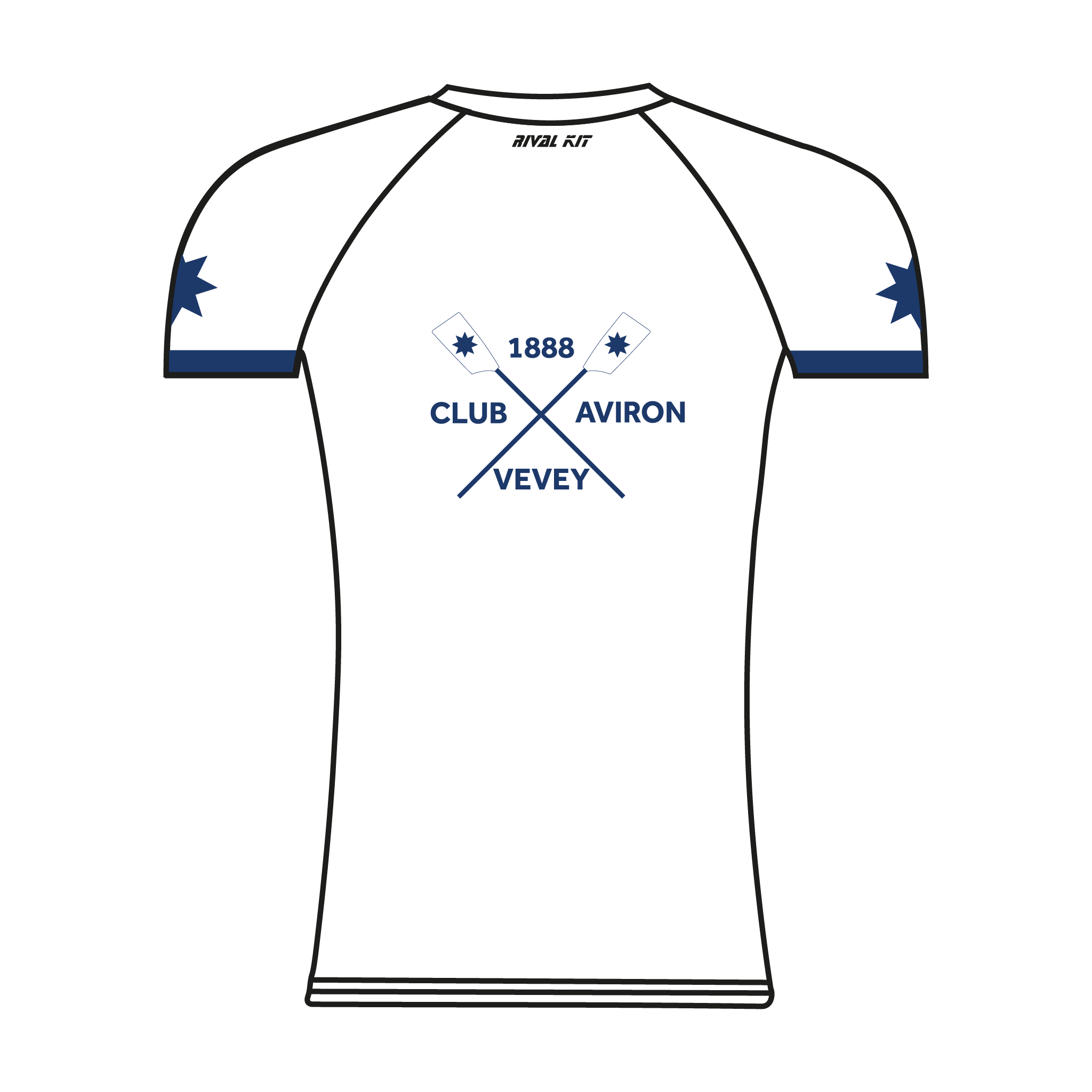 Club Aviron Vevey Short Sleeve Base-Layer