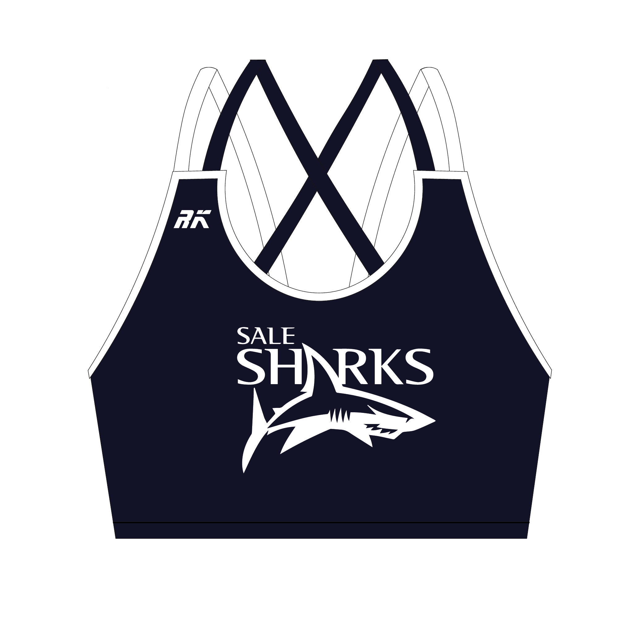 Sale Sharks Strappy Sports Bra